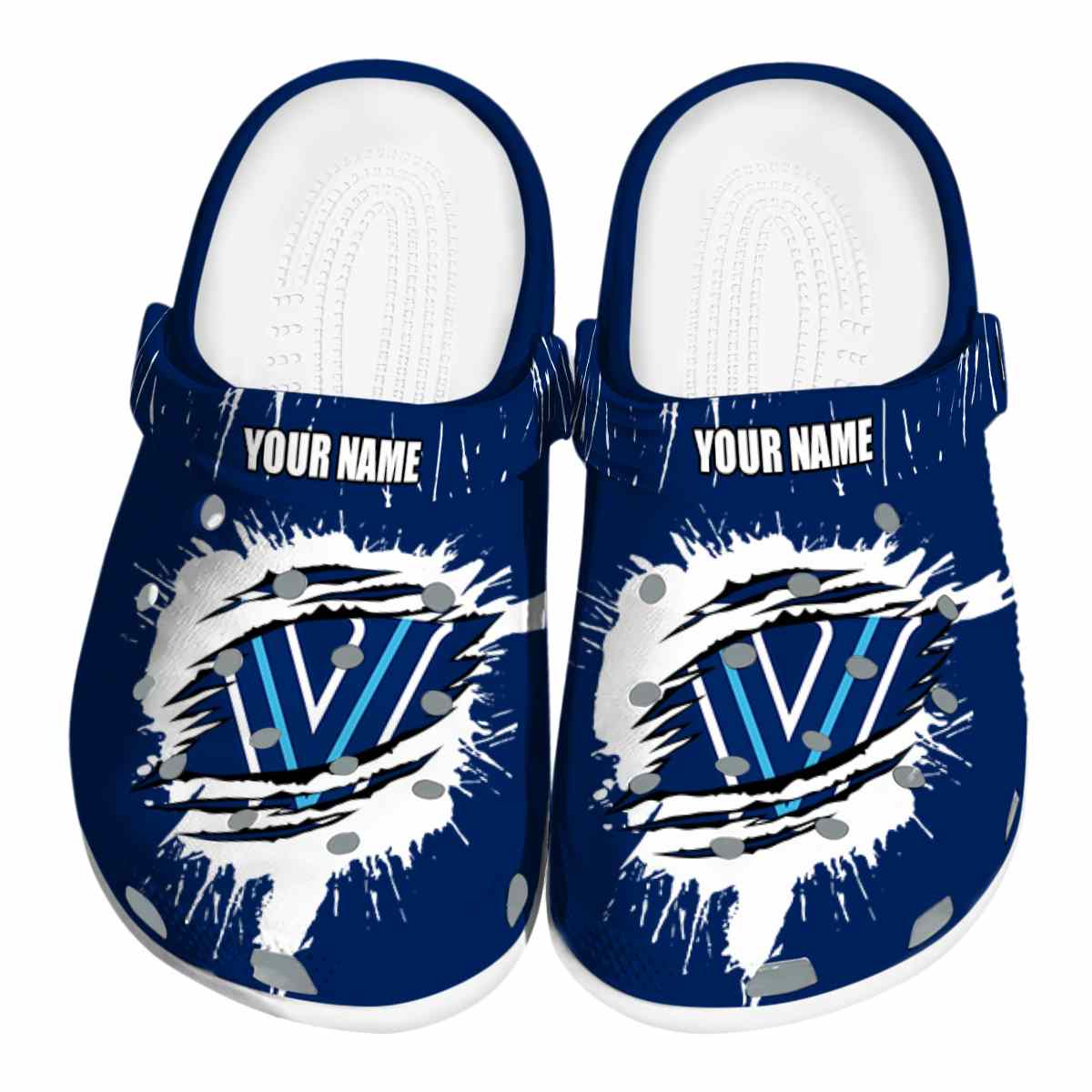 Villanova Wildcats 2025 NCAA Sport Crocs Clogs For Men Women and Kids - GNL1465293