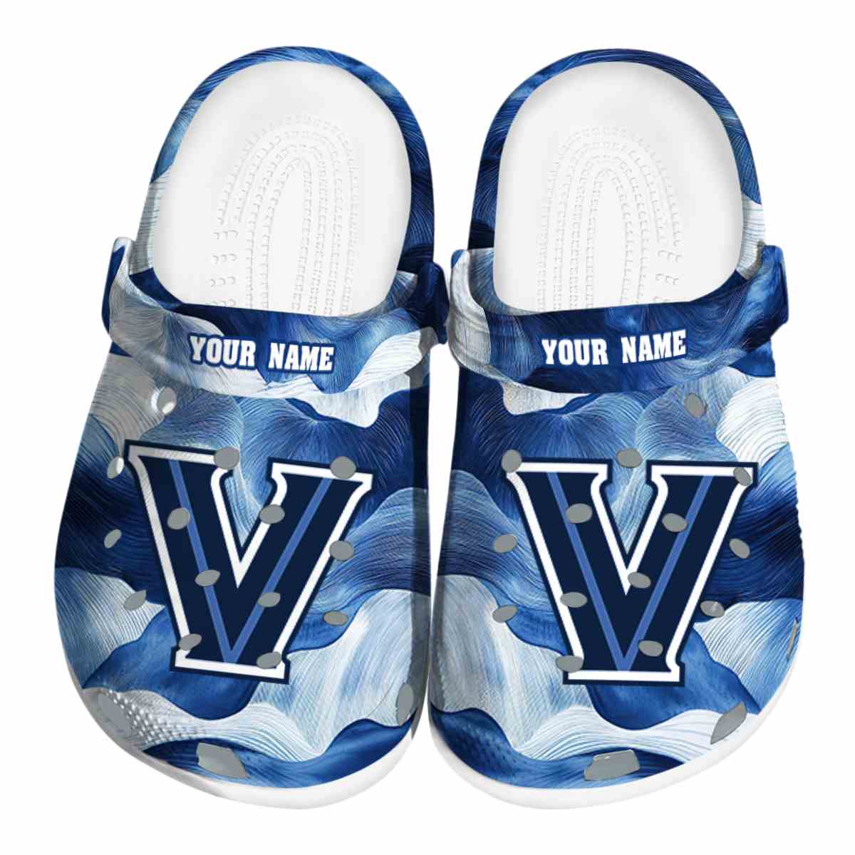 Villanova Wildcats 2025 NCAA Sport Crocs Clogs For Men Women and Kids - GNL1465274