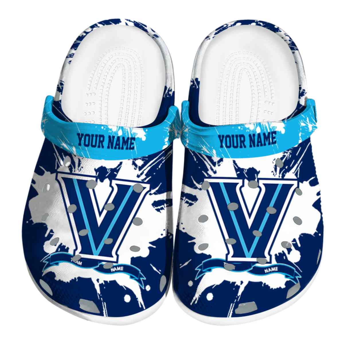 Villanova Wildcats 2025 NCAA Sport Crocs Clogs For Men Women and Kids - GNL1465288