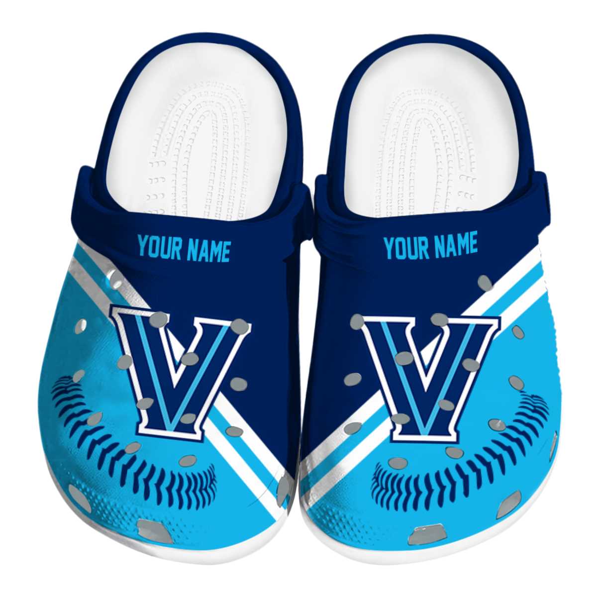 Villanova Wildcats 2025 NCAA Sport Crocs Clogs For Men Women and Kids - GNL1465289
