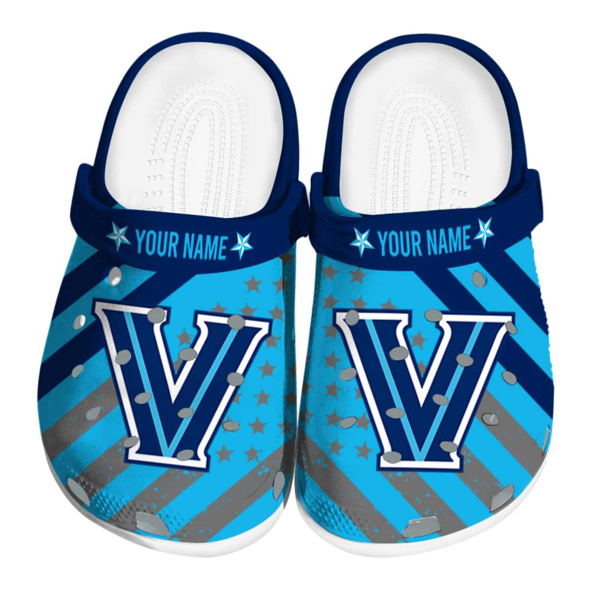 Villanova Wildcats 2025 NCAA Sport Crocs Clogs For Men Women and Kids - GNL1465312