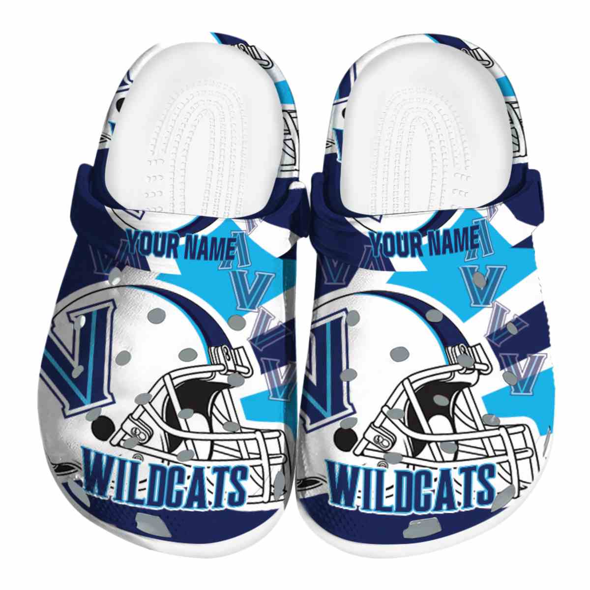 Villanova Wildcats 2025 NCAA Sport Crocs Clogs For Men Women and Kids - GNL1465303