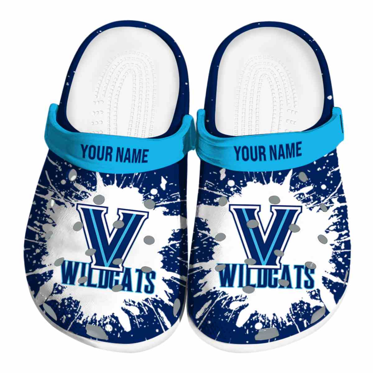 Villanova Wildcats 2025 NCAA Sport Crocs Clogs For Men Women and Kids - GNL1465314