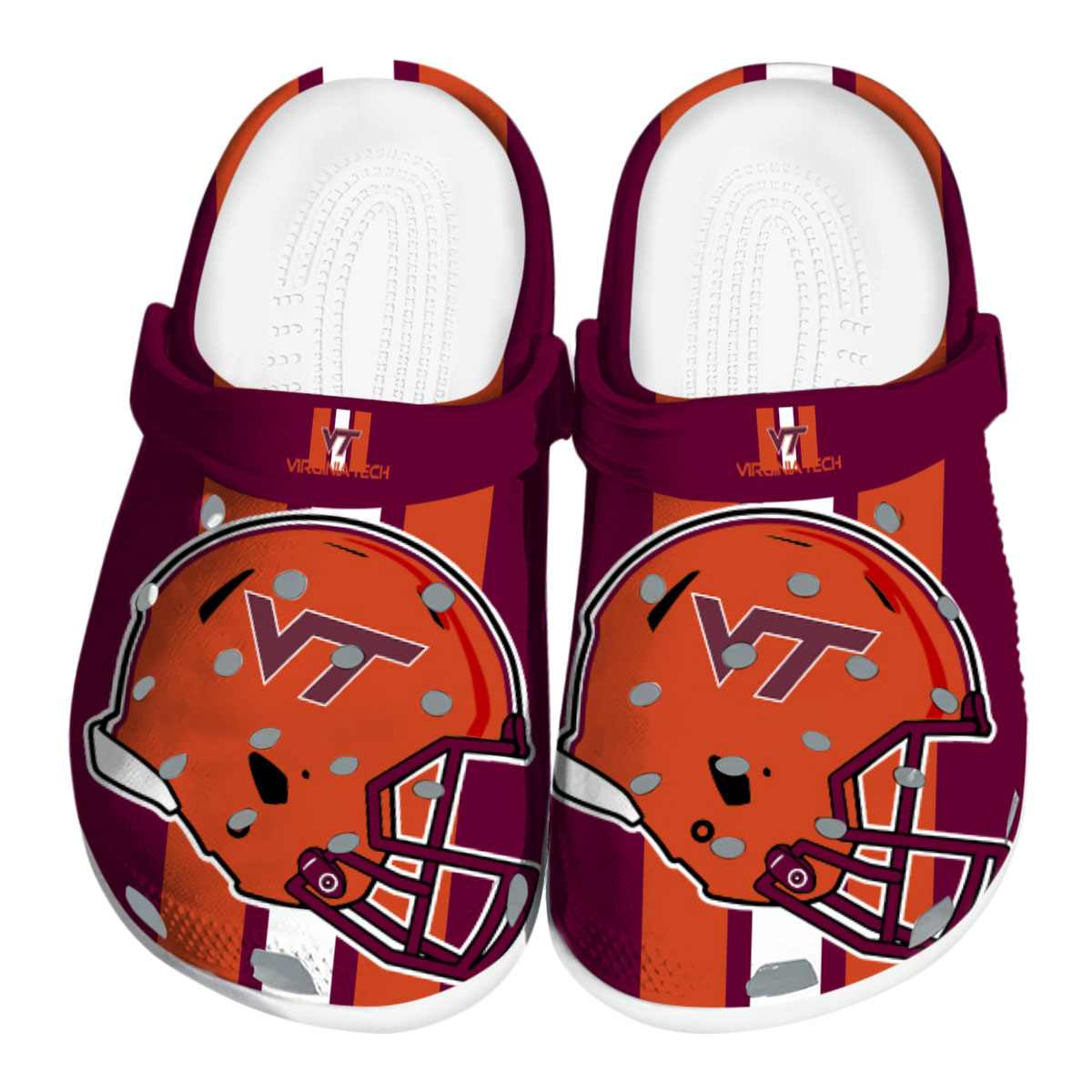 Virginia Tech Hokies 2025 NCAA Sport Crocs Clogs For Men Women and Kids - GNL1465335