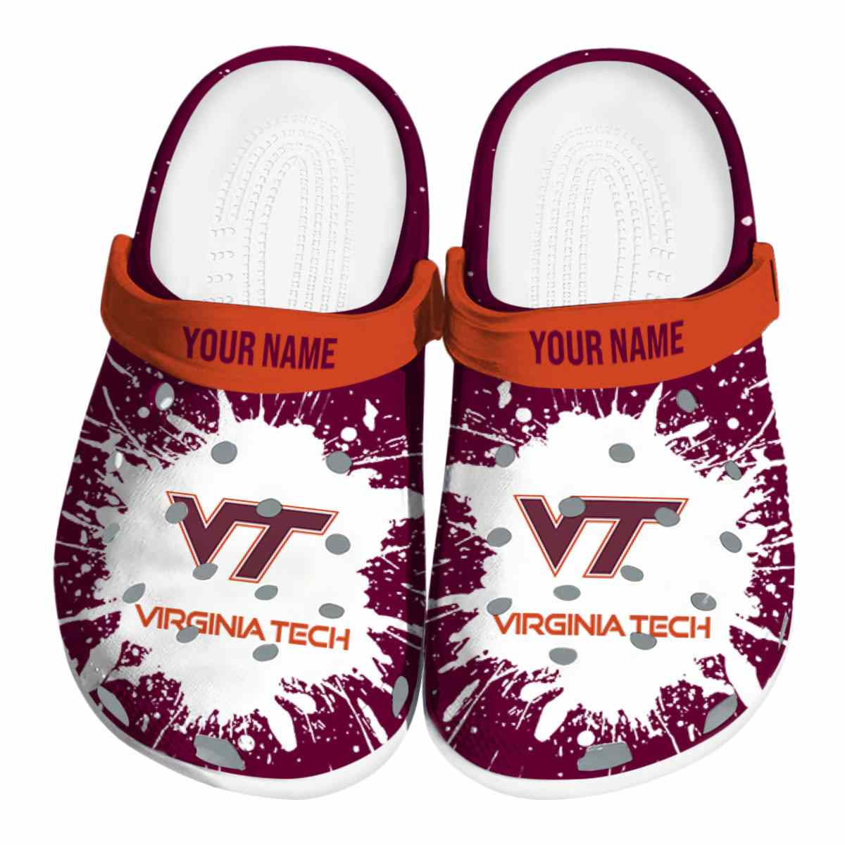 Virginia Tech Hokies 2025 NCAA Sport Crocs Clogs For Men Women and Kids - GNL1465369
