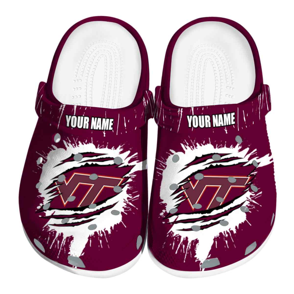 Virginia Tech Hokies 2025 NCAA Sport Crocs Clogs For Men Women and Kids - GNL1465355