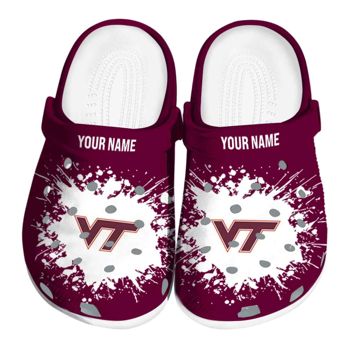 Virginia Tech Hokies 2025 NCAA Sport Crocs Clogs For Men Women and Kids - GNL1465359
