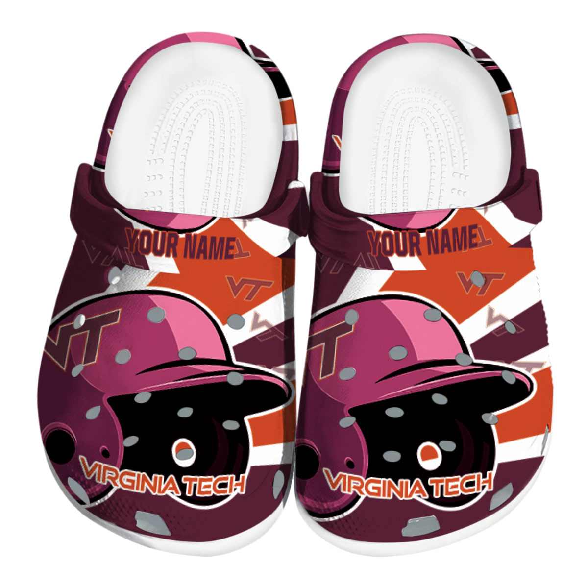 Virginia Tech Hokies 2025 NCAA Sport Crocs Clogs For Men Women and Kids - GNL1465370