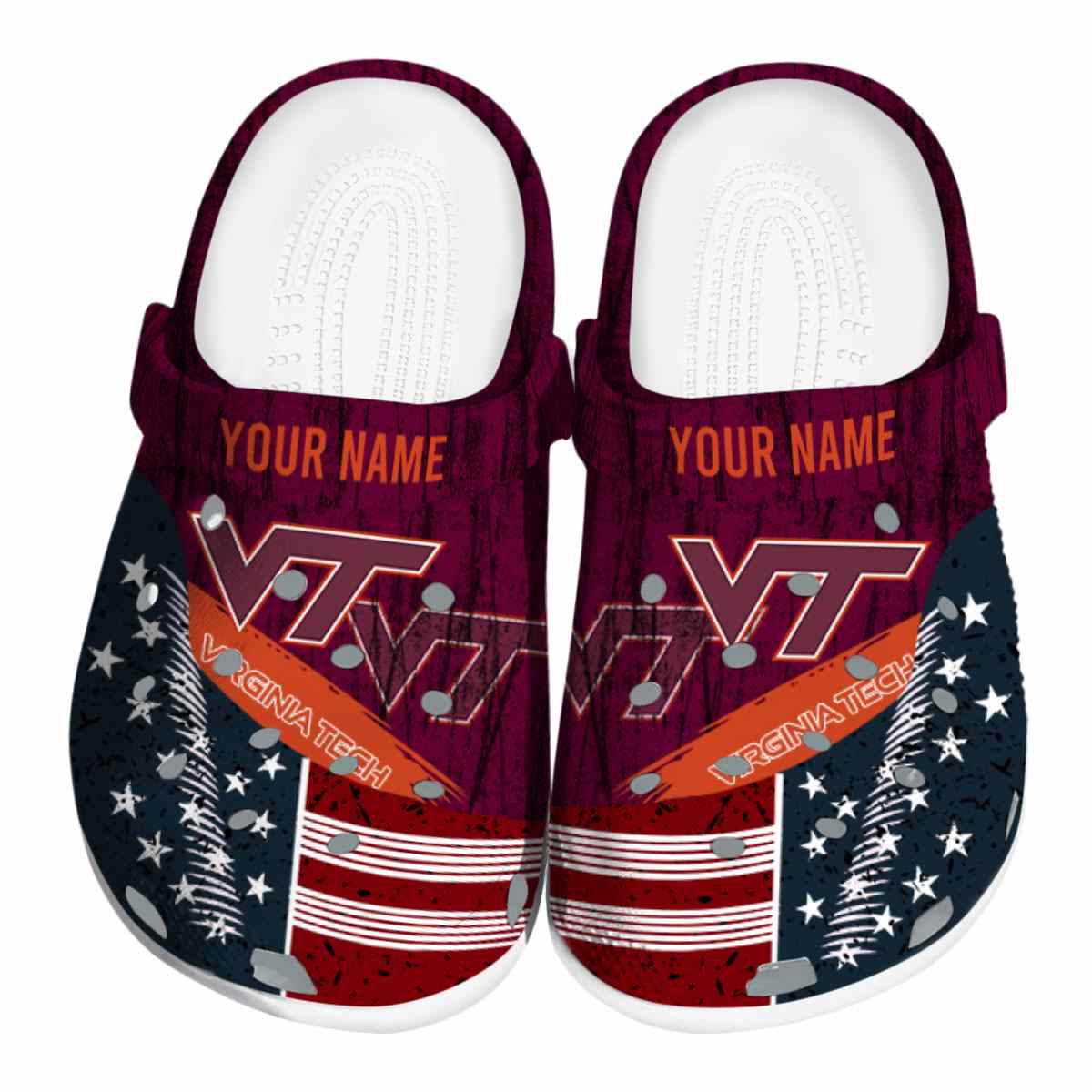 Virginia Tech Hokies 2025 NCAA Sport Crocs Clogs For Men Women and Kids - GNL1465378