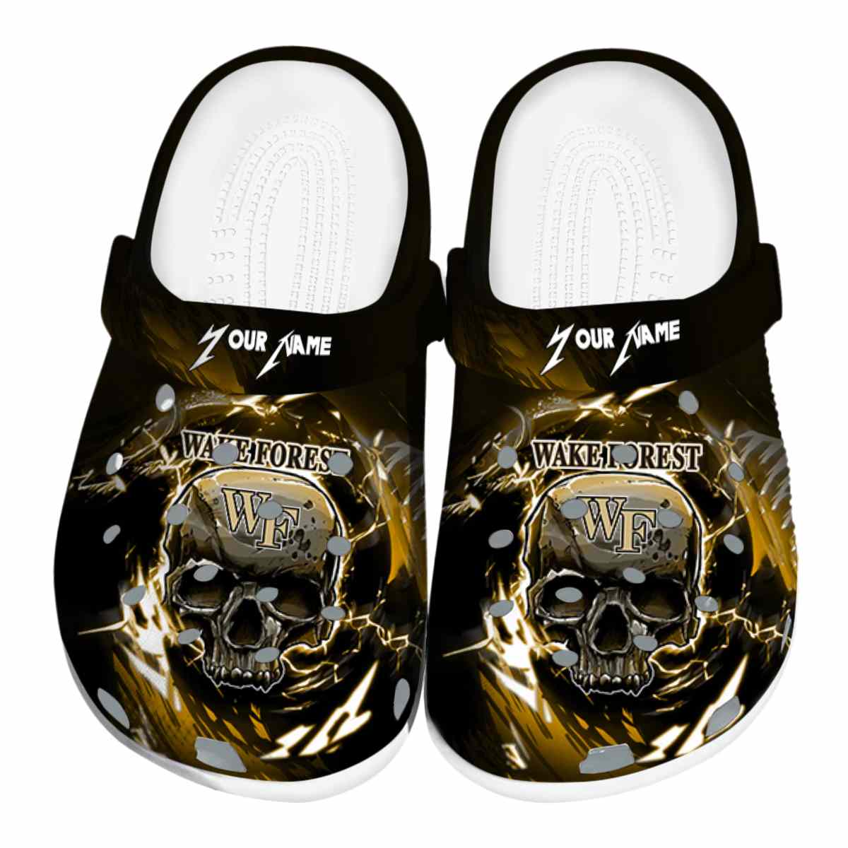 Wake Forest Demon Deacons 2025 NCAA Sport Crocs Clogs For Men Women and Kids - GNL1465404