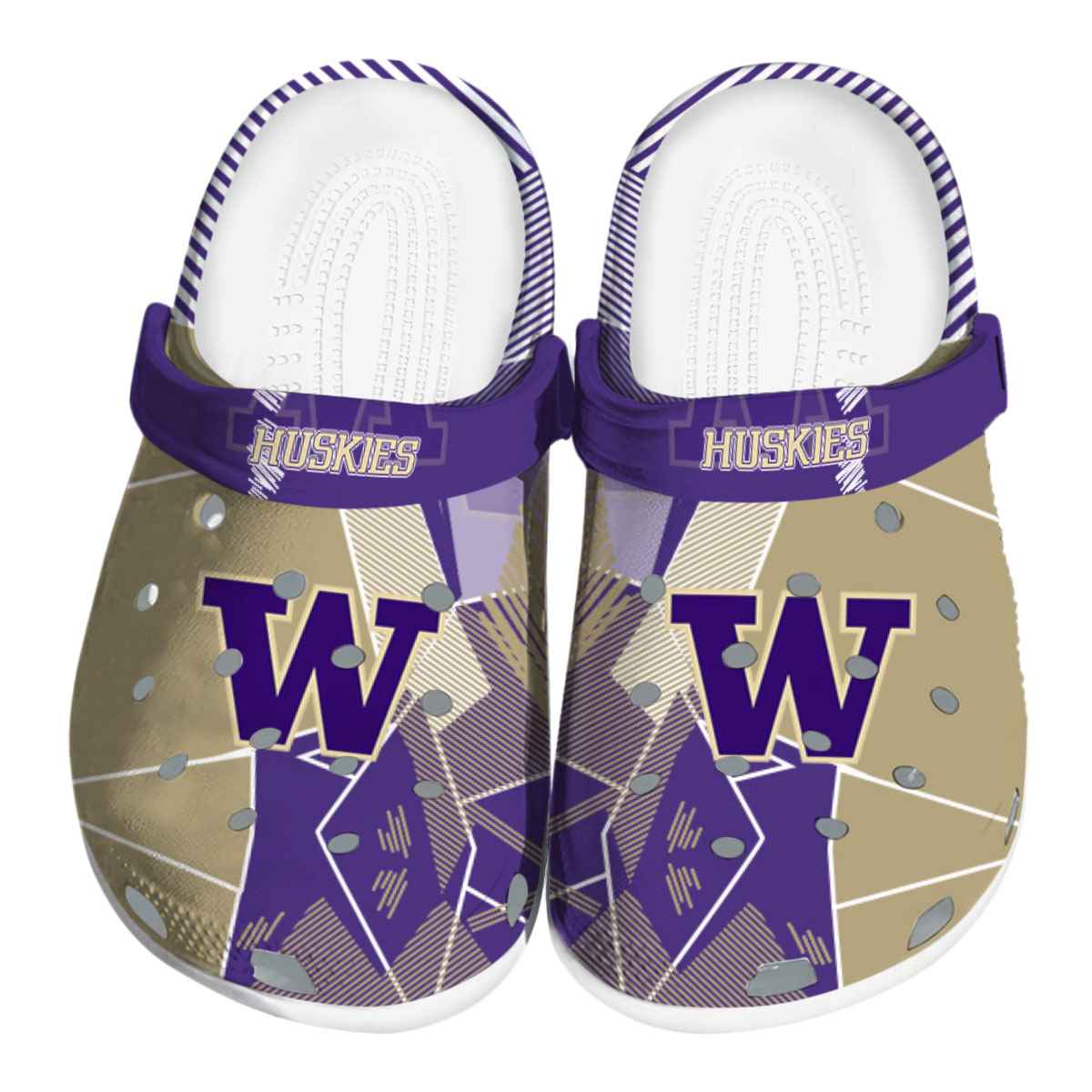 Washington Huskies 2025 NCAA Sport Crocs Clogs For Men Women and Kids - GNL1465403