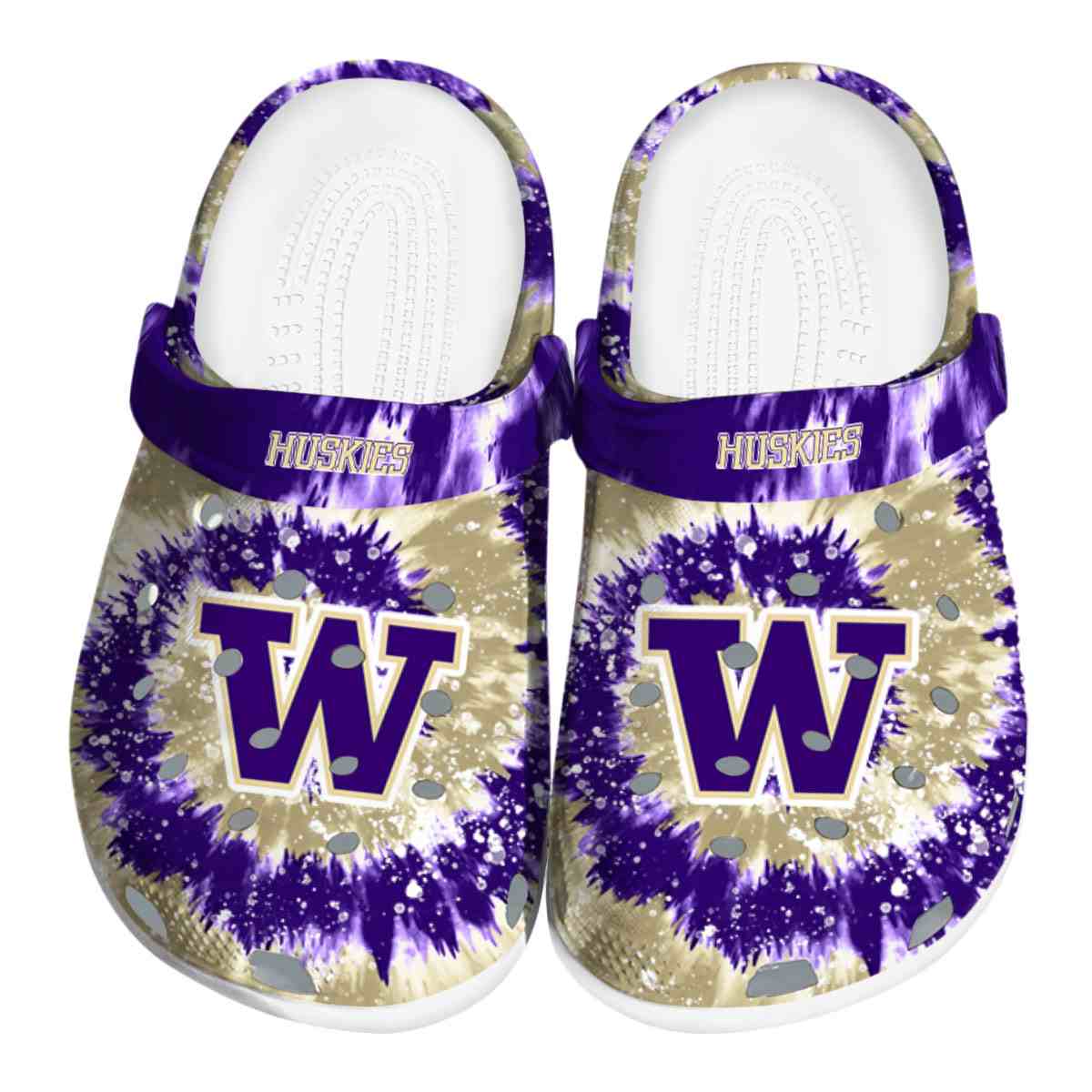 Washington Huskies 2025 NCAA Sport Crocs Clogs For Men Women and Kids - GNL1465384