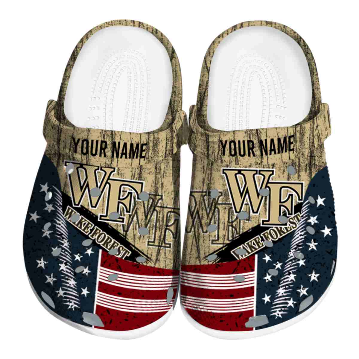 Wake Forest Demon Deacons 2025 NCAA Sport Crocs Clogs For Men Women and Kids - GNL1465408