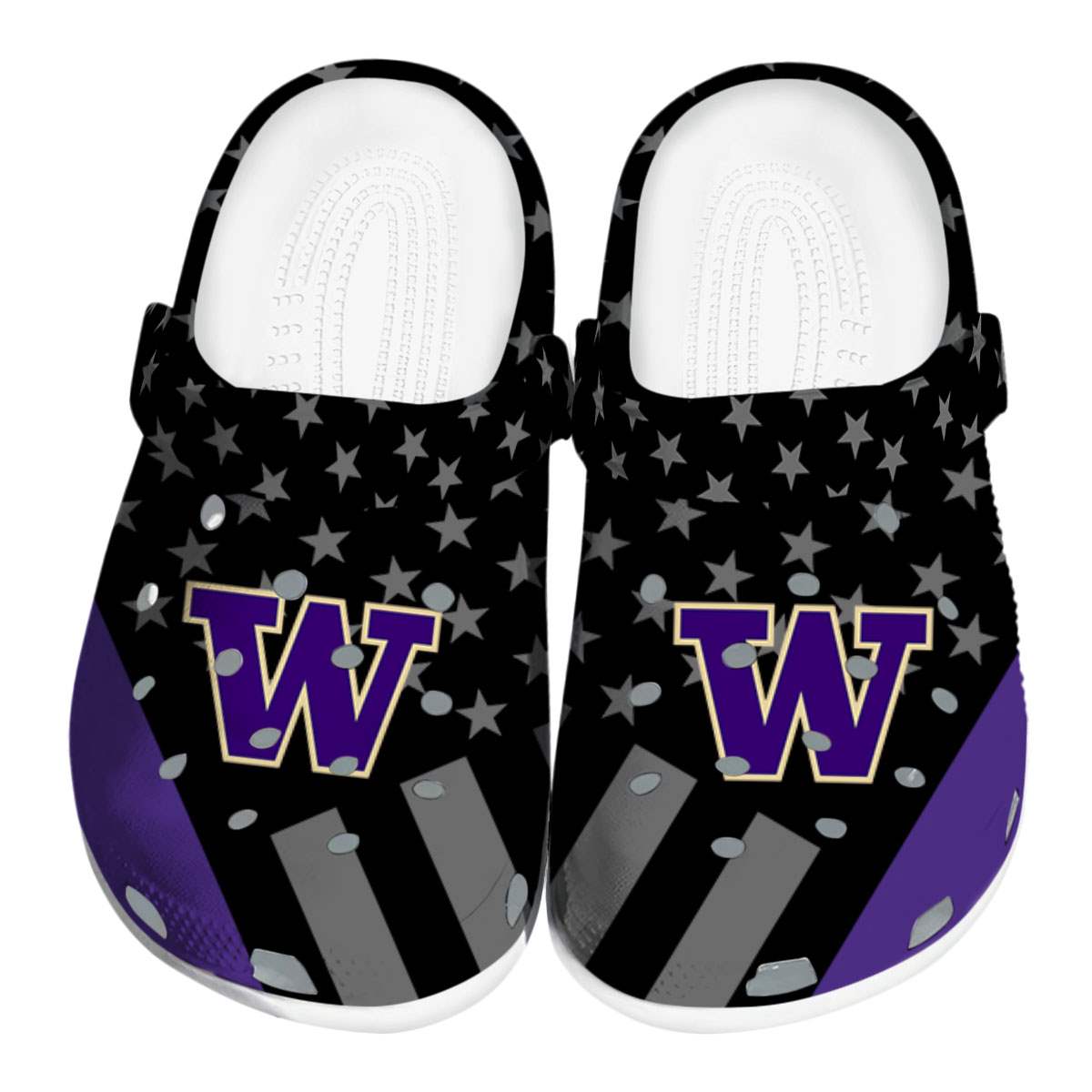 Washington Huskies 2025 NCAA Sport Crocs Clogs For Men Women and Kids - GNL1465400