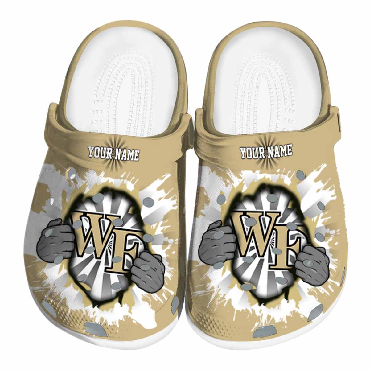 Wake Forest Demon Deacons 2025 NCAA Sport Crocs Clogs For Men Women and Kids - GNL1465393