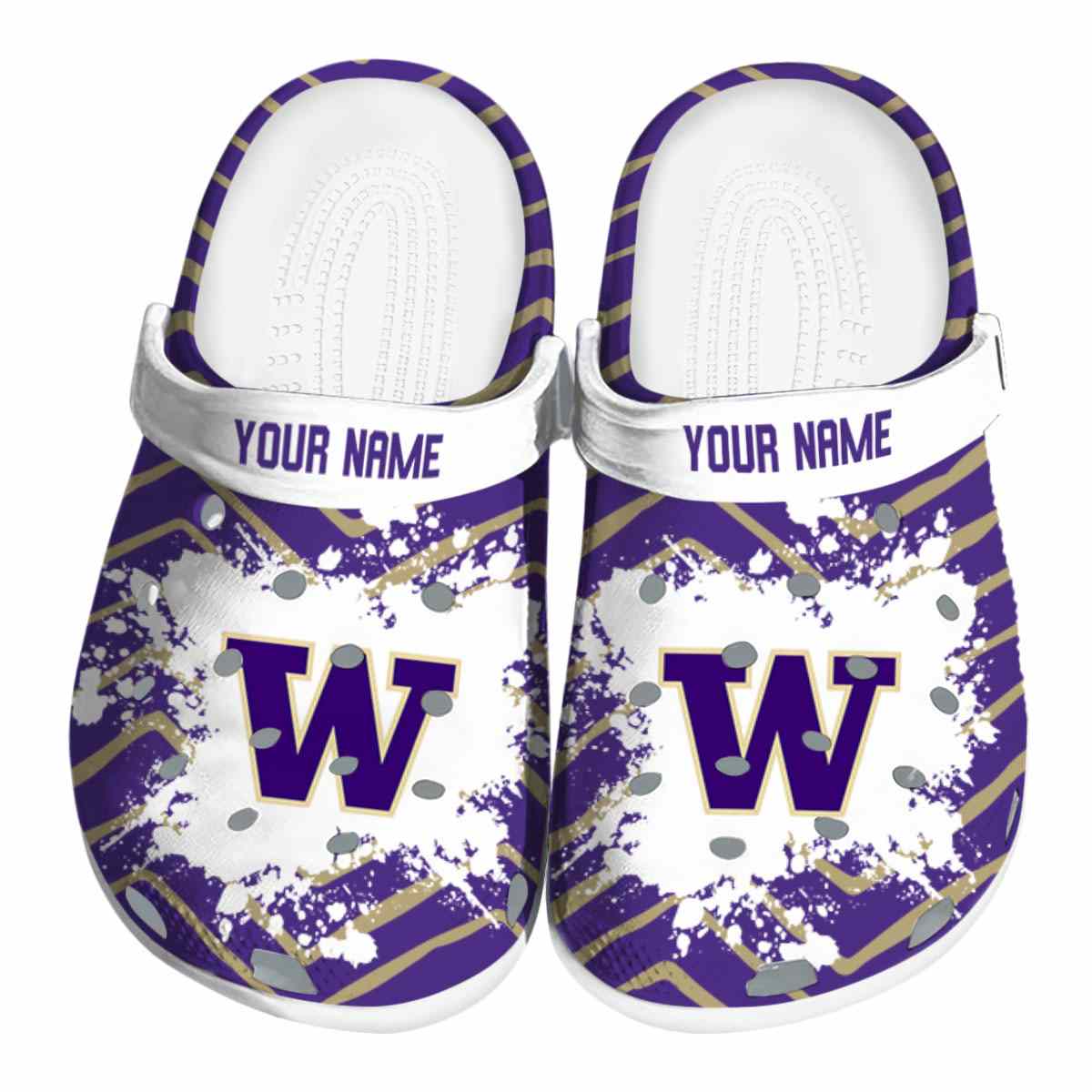 Washington Huskies 2025 NCAA Sport Crocs Clogs For Men Women and Kids - GNL1465421