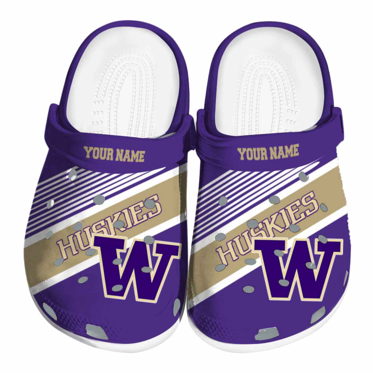Washington Huskies 2025 NCAA Sport Crocs Clogs For Men Women and Kids - GNL1465414
