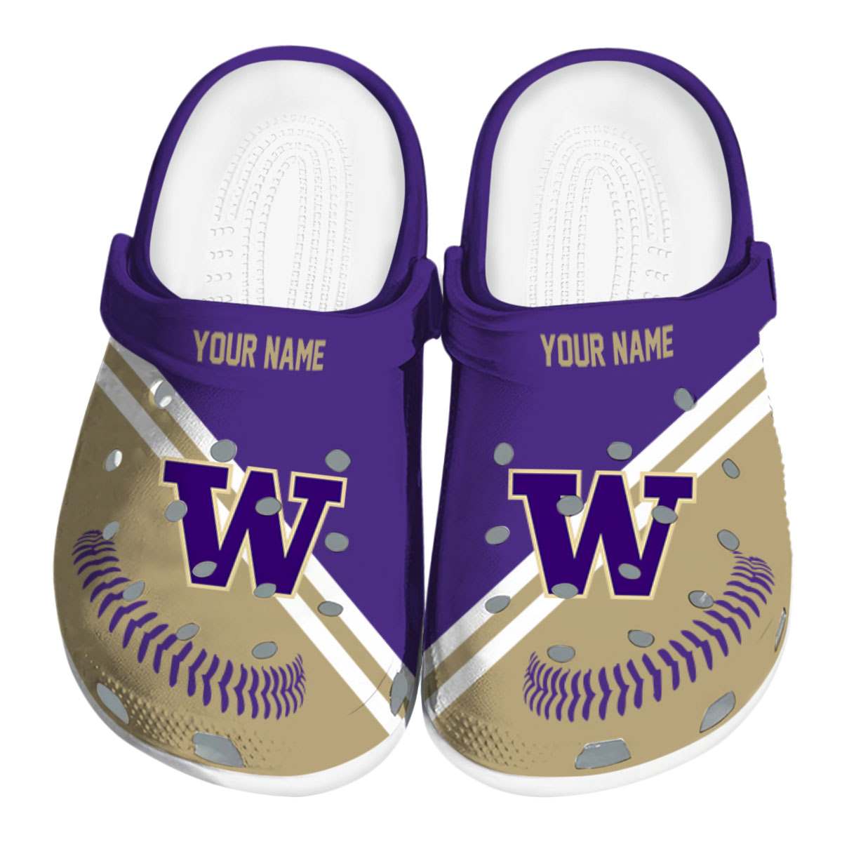 Washington Huskies 2025 NCAA Sport Crocs Clogs For Men Women and Kids - GNL1465432