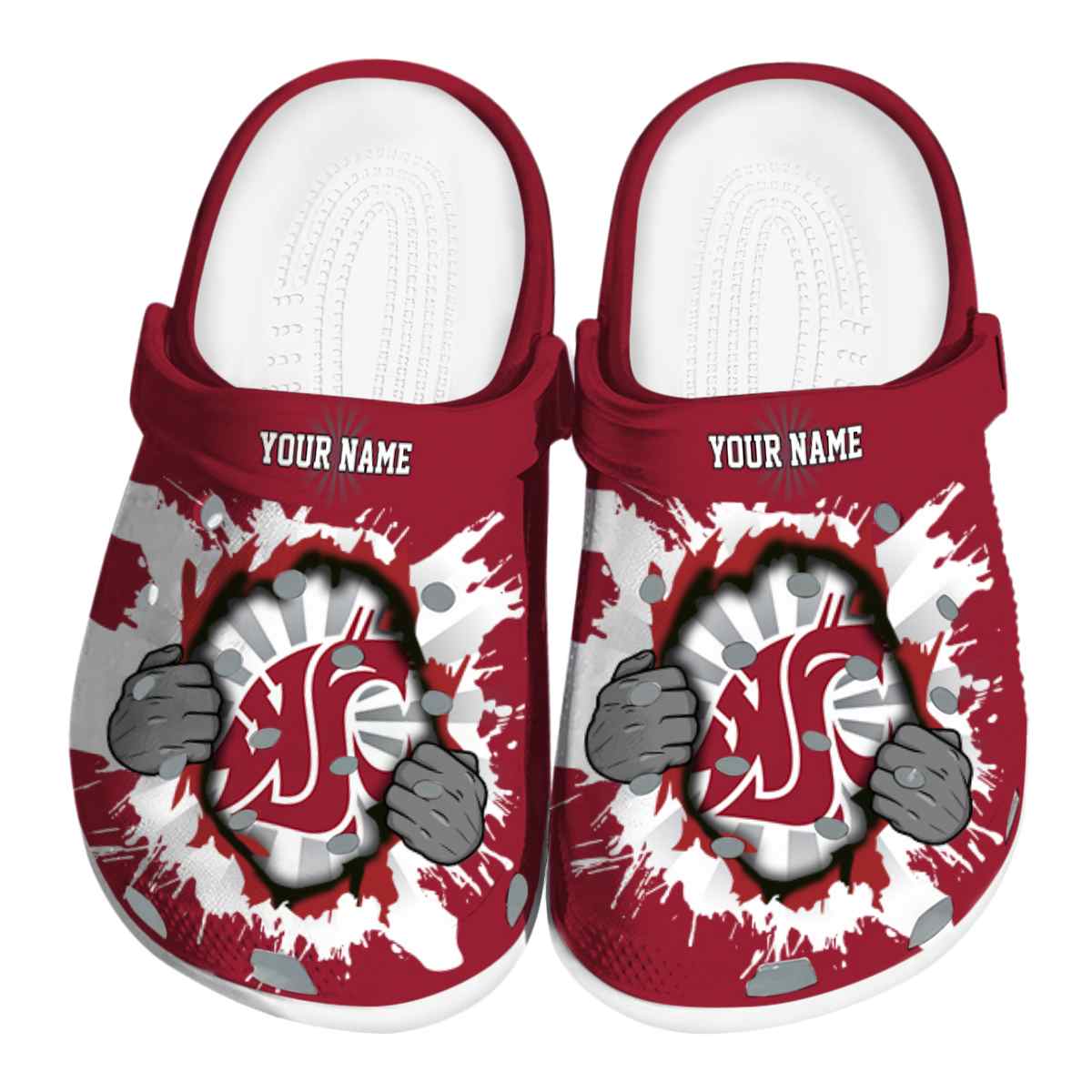 Washington State Cougars 2025 NCAA Sport Crocs Clogs For Men Women and Kids - GNL1465452