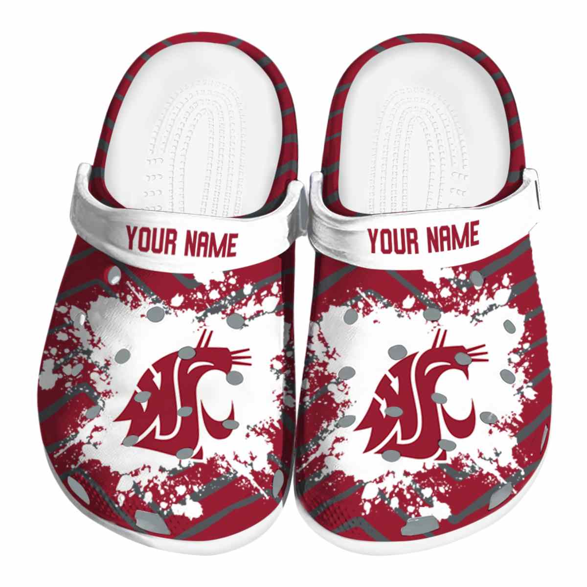 Washington State Cougars 2025 NCAA Sport Crocs Clogs For Men Women and Kids - GNL1465463