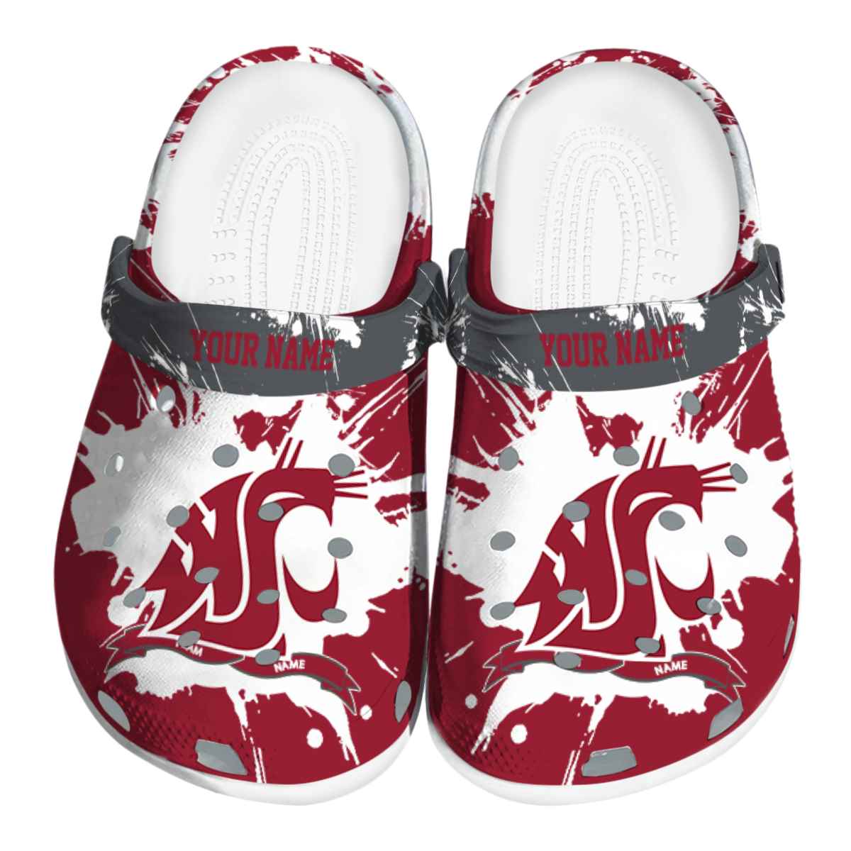 Washington State Cougars 2025 NCAA Sport Crocs Clogs For Men Women and Kids - GNL1465445