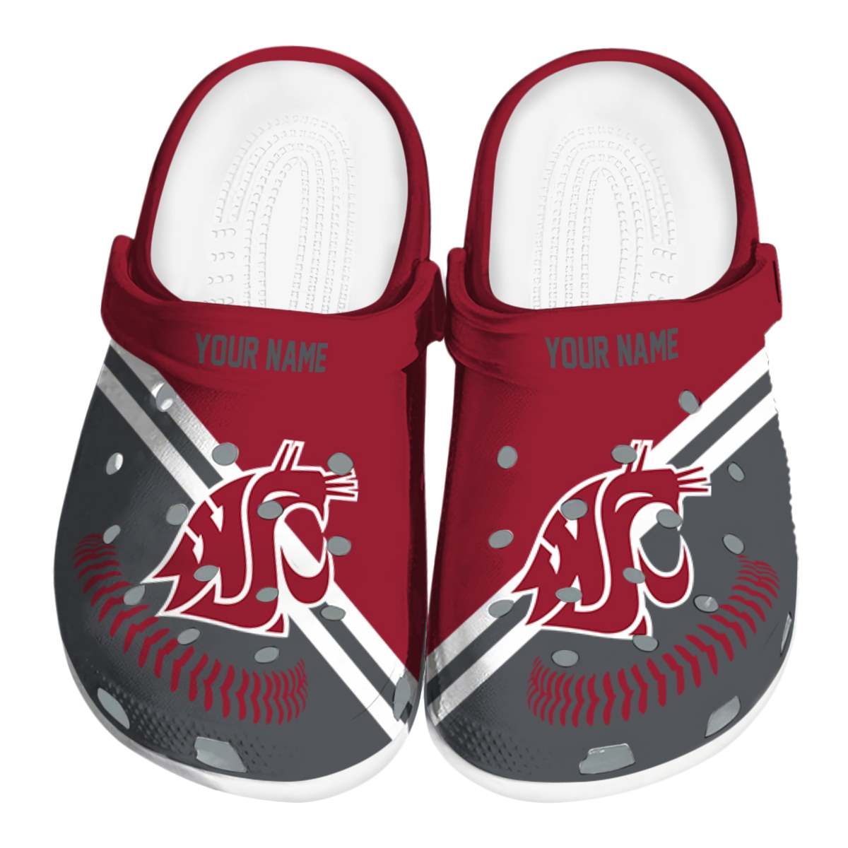 Washington State Cougars 2025 NCAA Sport Crocs Clogs For Men Women and Kids - GNL1465468