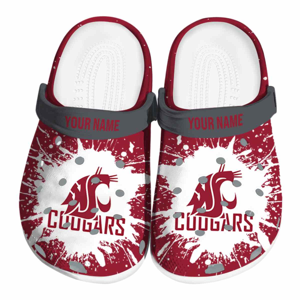 Washington State Cougars 2025 NCAA Sport Crocs Clogs For Men Women and Kids - GNL1465476
