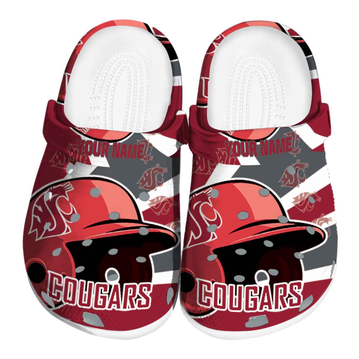 Washington State Cougars 2025 NCAA Sport Crocs Clogs For Men Women and Kids - GNL1465482