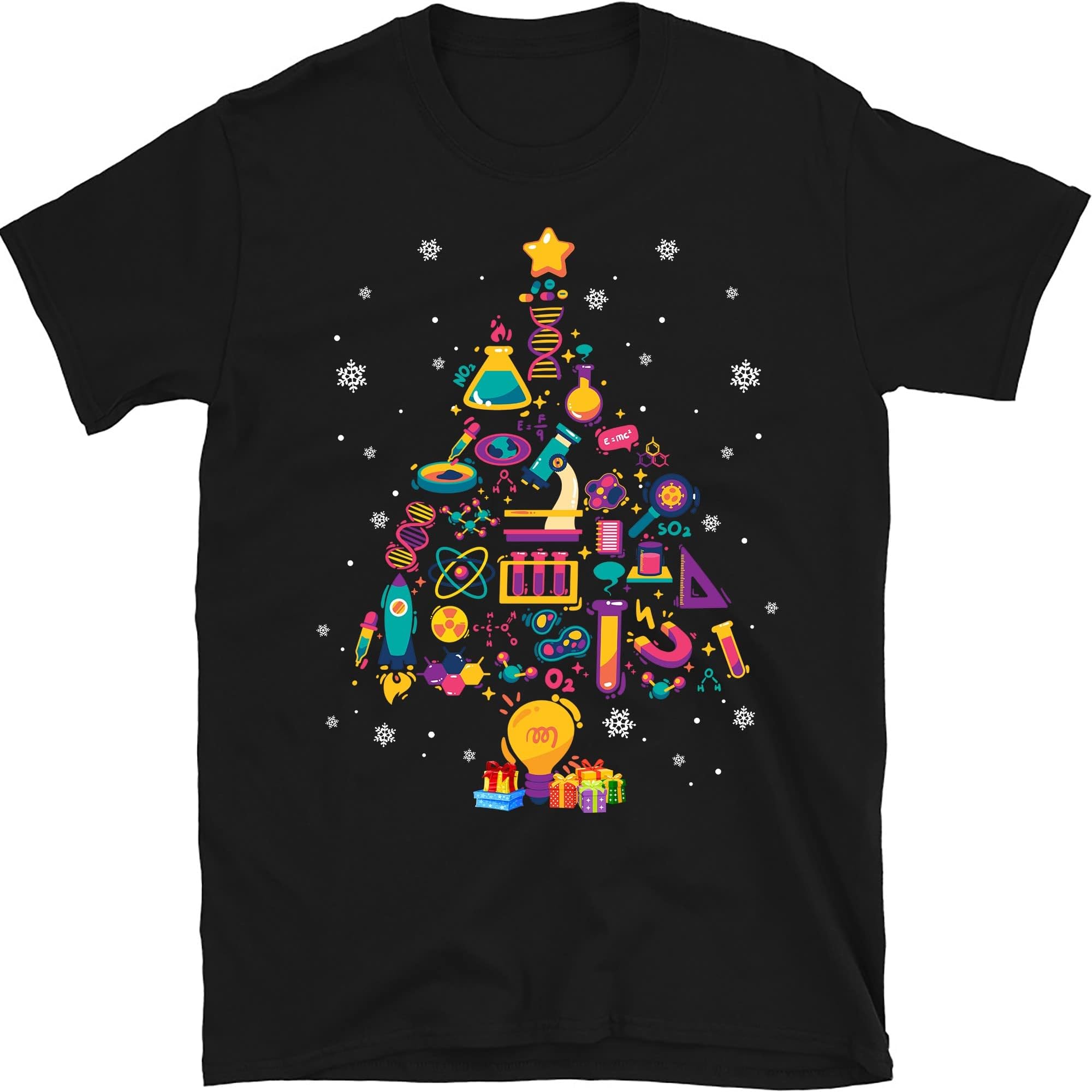 Lab Tech Christmas Tree Shirt, Merry Christmas Lab Tech Shirt, Laboratory Technician Shirt, Lab Tech Life, Phlebotomist - Black/Medium