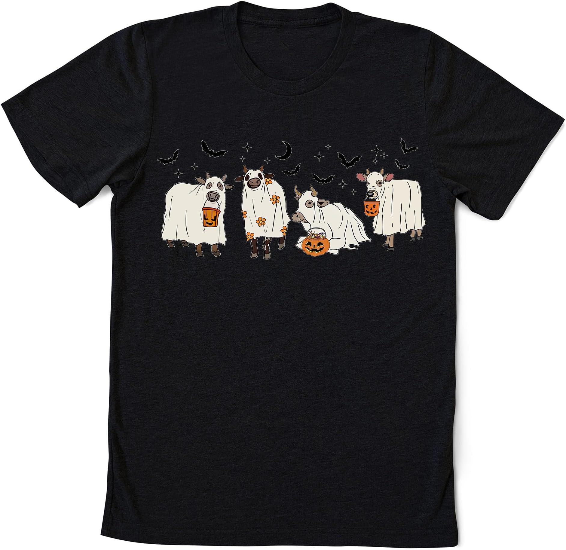 Ghost Cow Sweatshirt, Cute Cow Ghost Shirt, Cow Heifer Lover Shirt, Spooky Season Shirt, Farmer Halloween Shirt, Farming