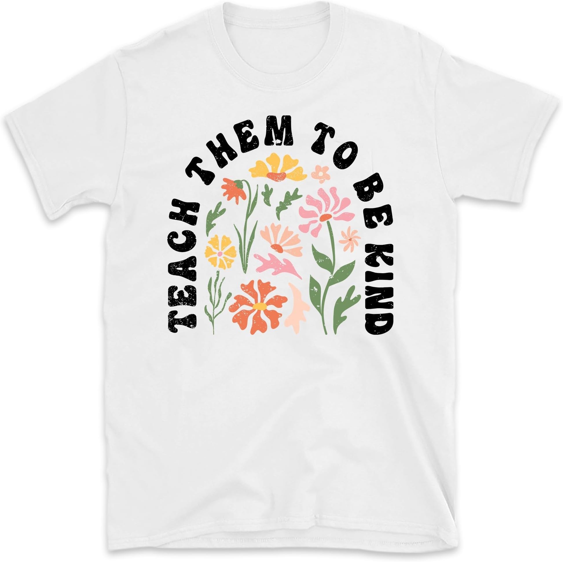 Teach Them to Be Kind Teacher Shirt, Teacher Gift, Kindness Shirt, Inspirational Shirt, Equality T-Shirt, Teaching Shirt, Small