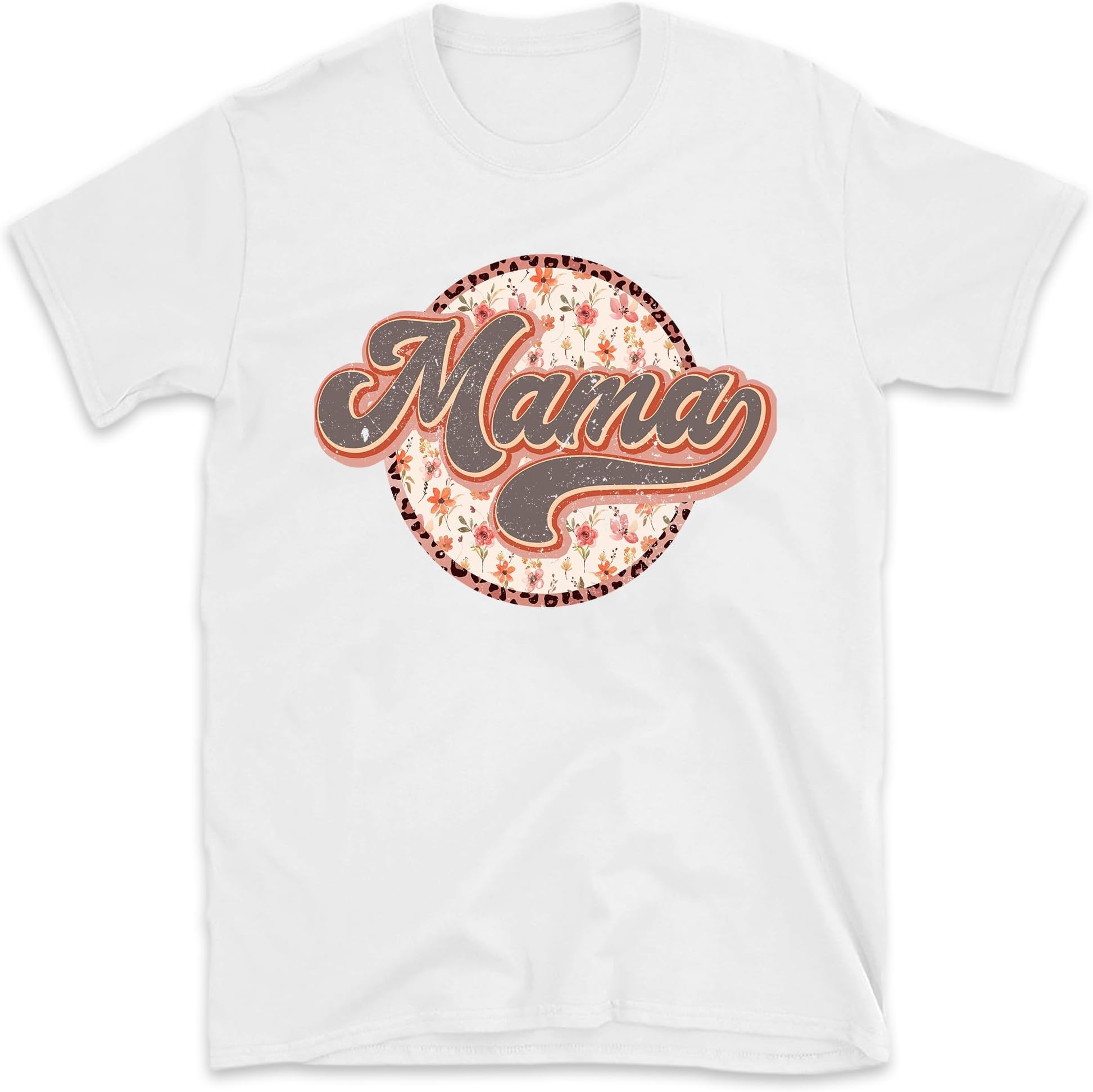 Floral Mama Tee, Retro Mama Shirt, 90s Vibes Mama Shirt, Gift for Mom