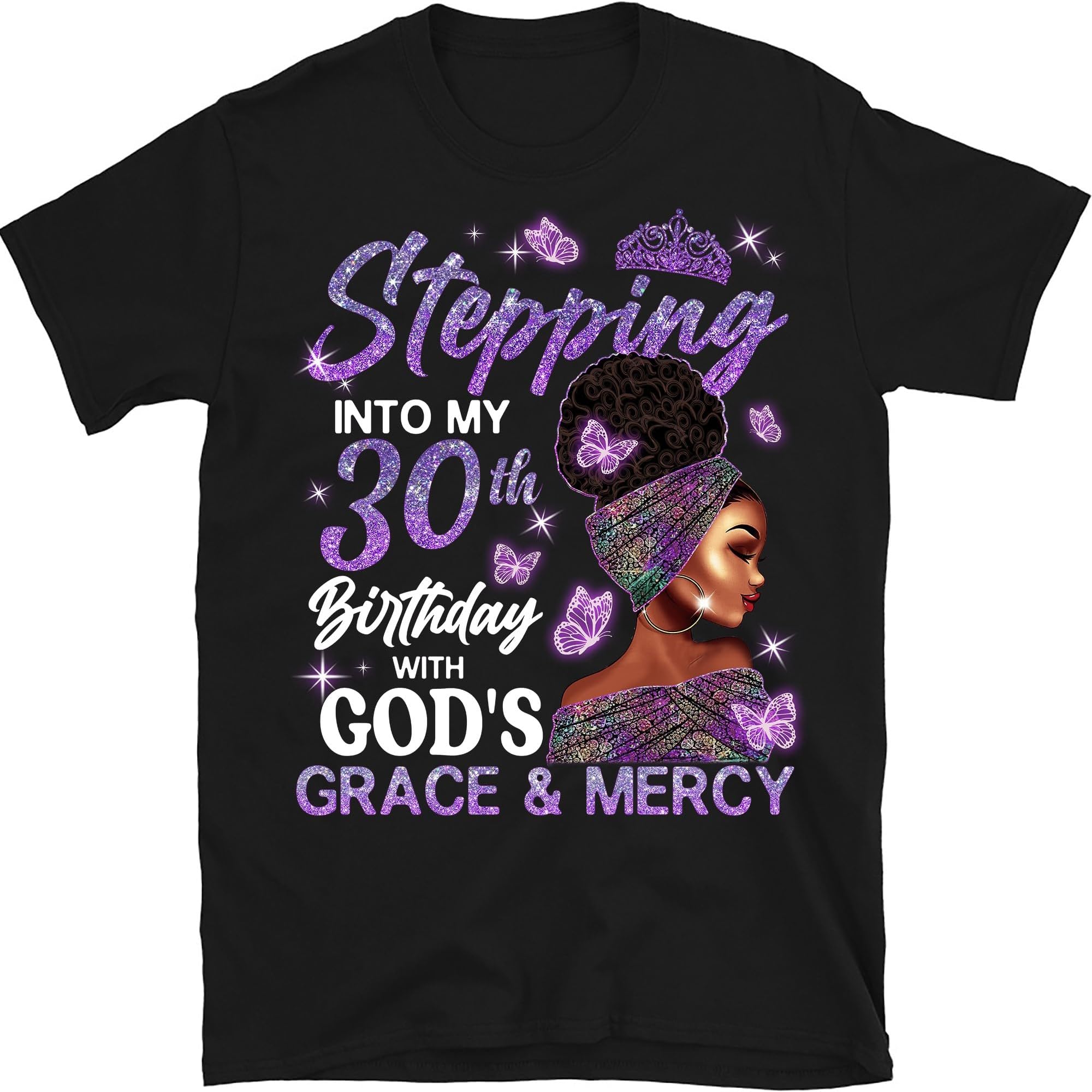 Custom 50th Birthday Shirt for Women, Melanin Queen 50 Years Old Birthday Shirt, Personalized Birthday Gift, Black Woman Tee