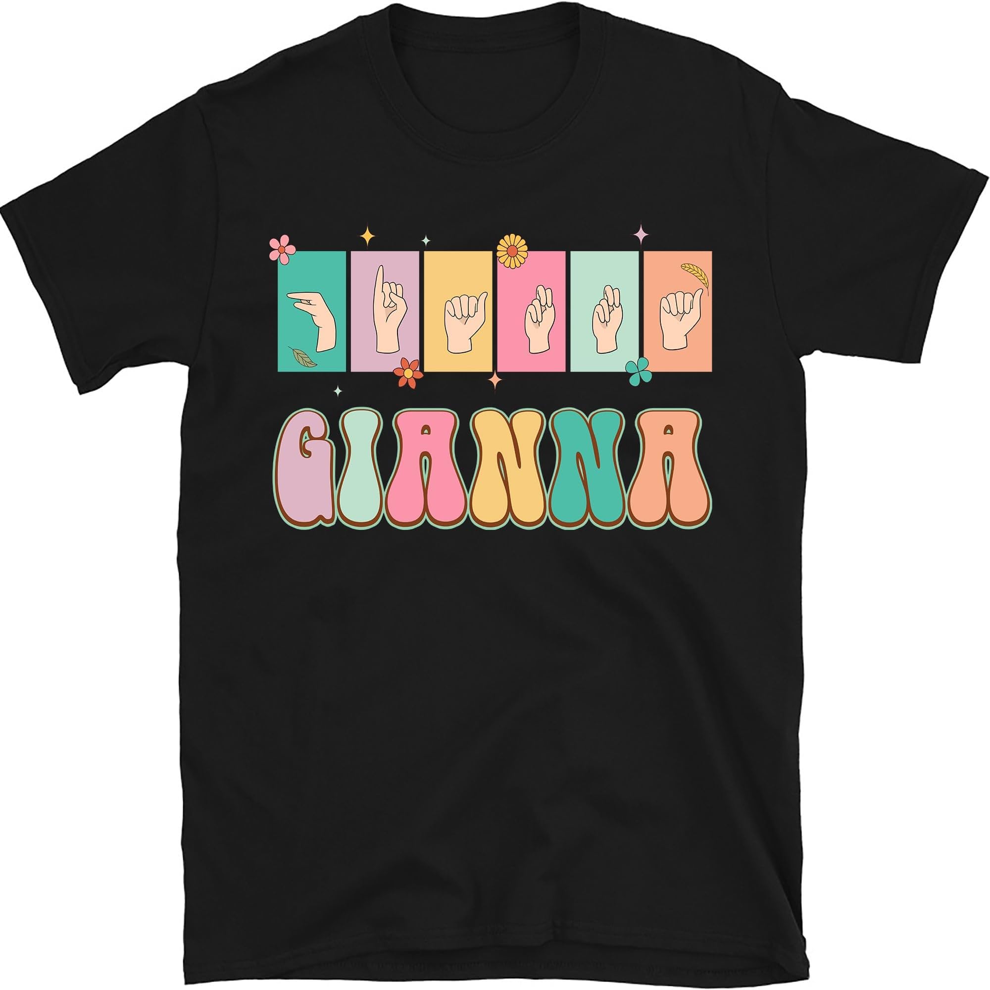 ASL Custom Name Shirt, Sign Language Name Shirt, Personalized ASL Shirt, Sped Teacher Gift, American Sign Language Tee, Small