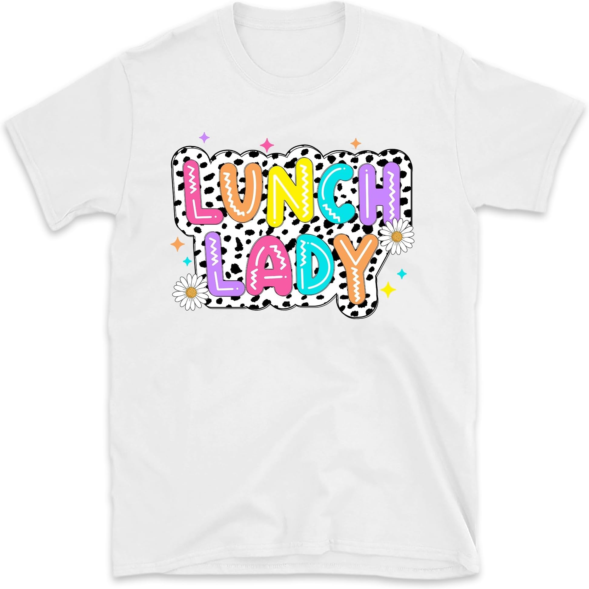 Lunch Lady Shirt, Lunch Lady Dalmatian Dots, School Cafeteria Worker, Gift for Lunch Lady, Small