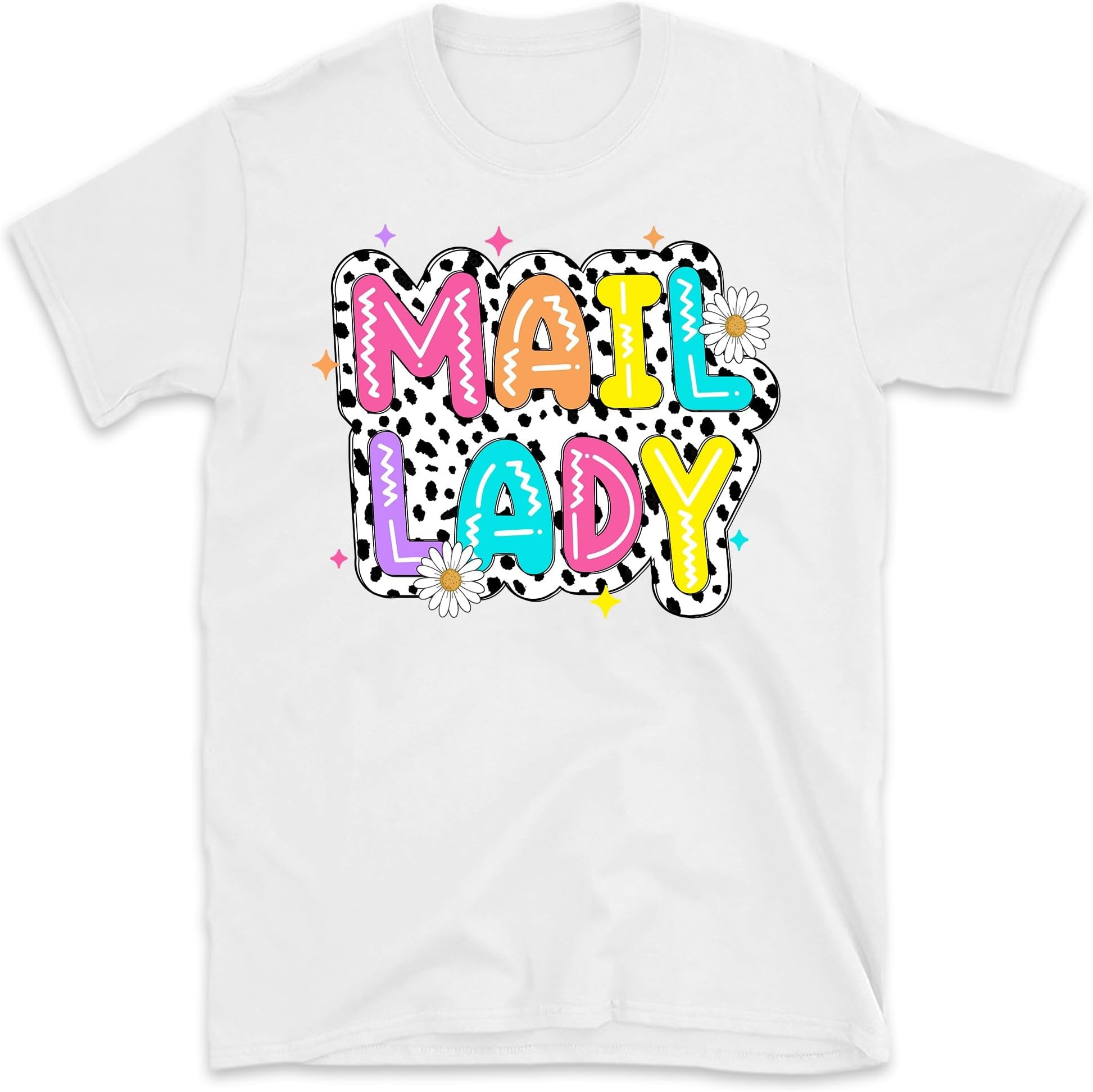 Mail Lady Shirt, Mail Lady Dalmatian Shirt, Mail Carrier Tshirt, Gift for Post Woman, Postal Worker Delivery Shirt, Small