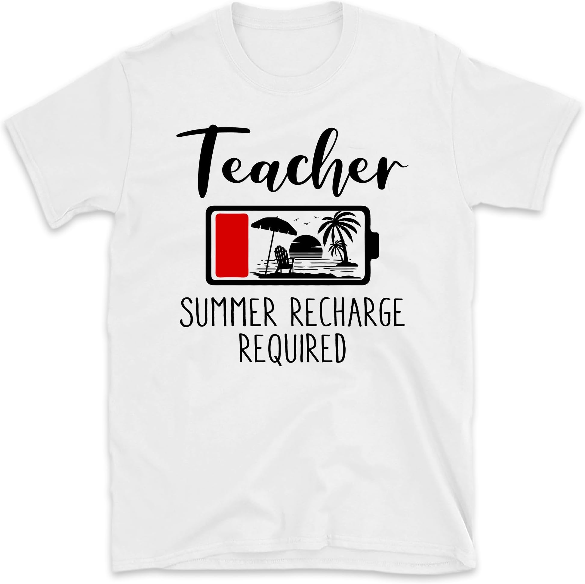 Teacher Summer Recharge Required Funny Teacher Off Duty, Small