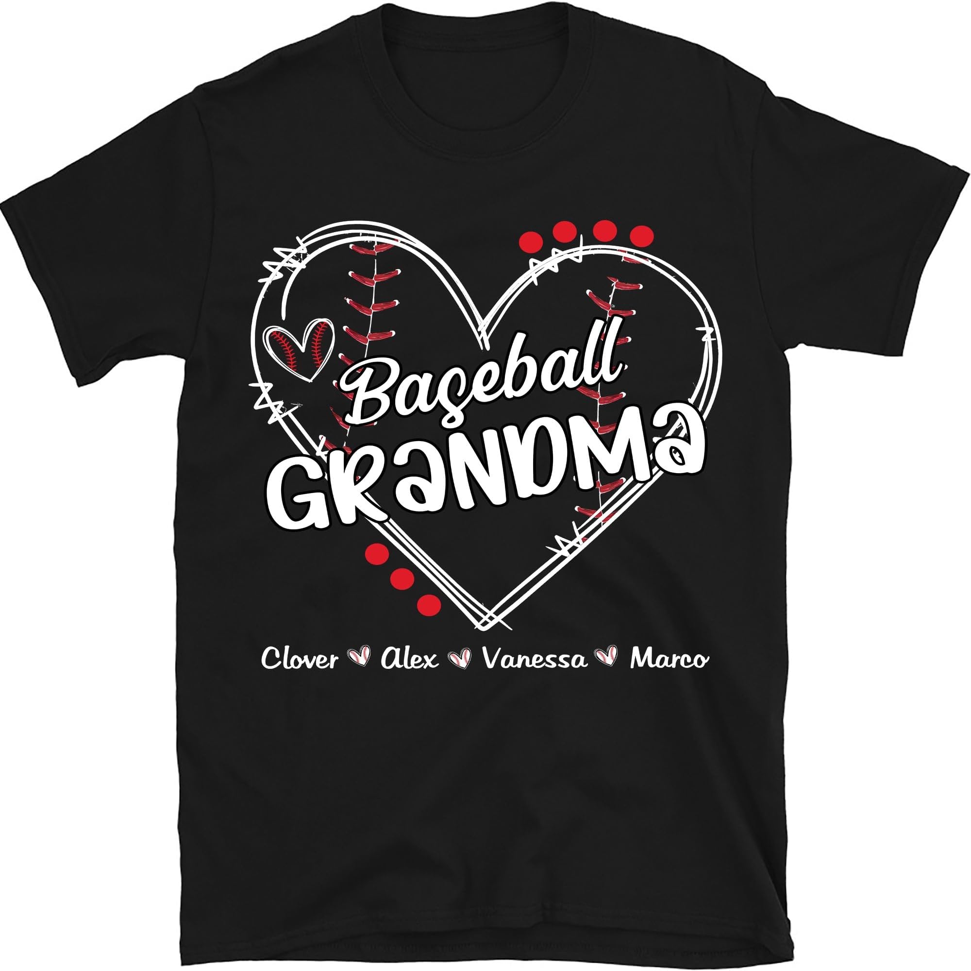 Baseball Grandma Personalized Shirt, Baseball Grandma Shirt, Grandma Gift Shirt, Custom Grandkids Shirt, Baseball Lover