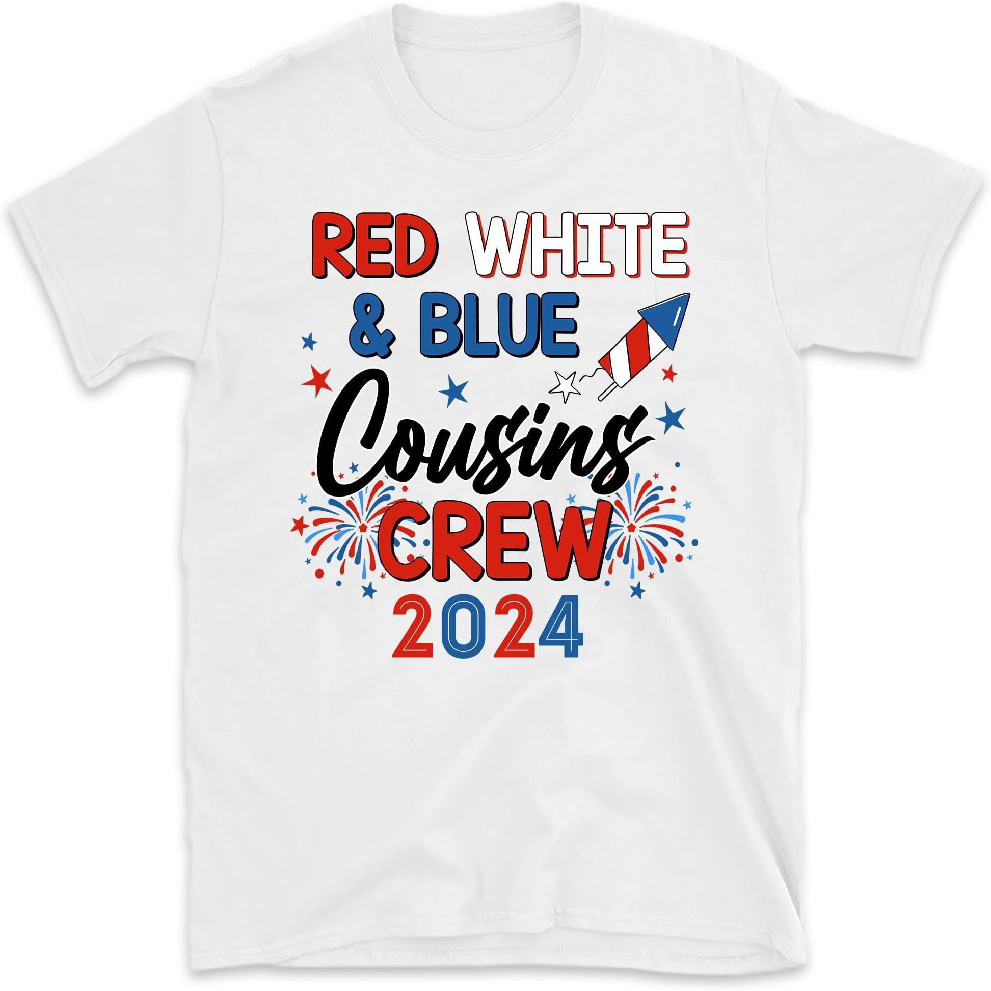 Red White and Blue Cousin Crew 2024 Shirt, 4th of July Cousin Crew Shirt, America Cousins Tee, 4th of July Kids, Independence Day