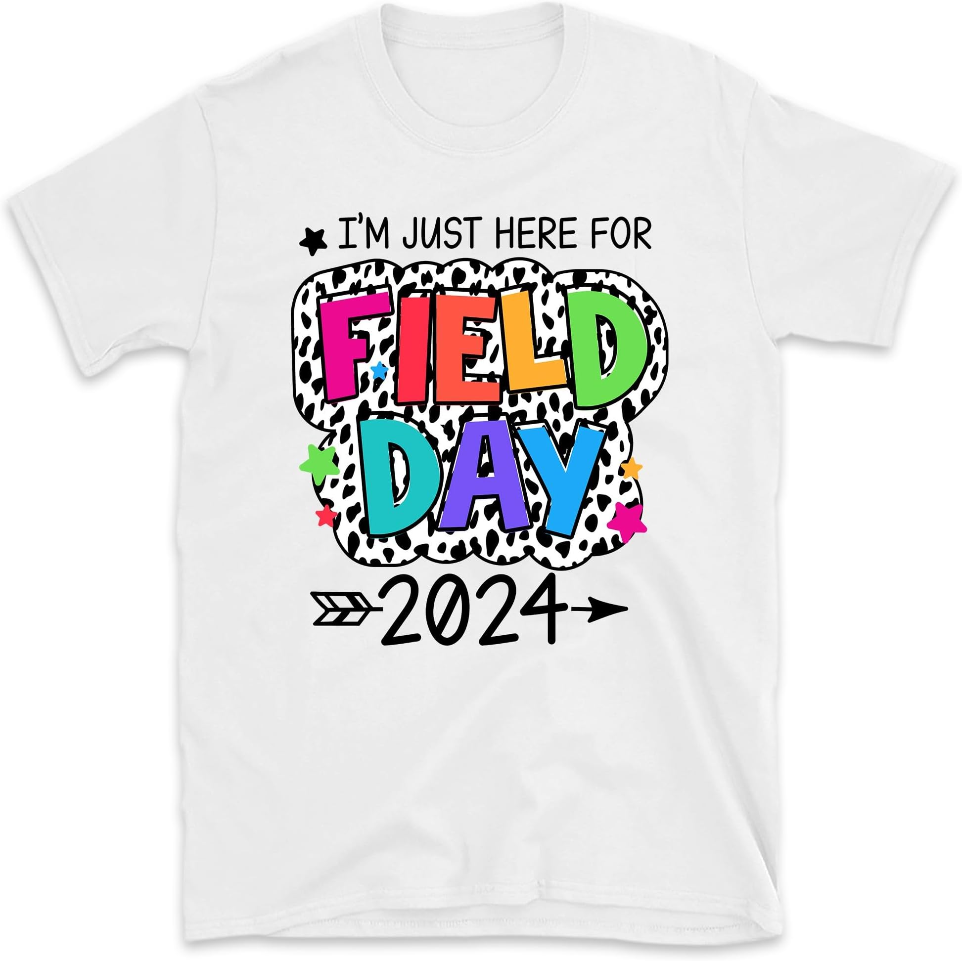 I'm Just Here for Field Day 2024 T-Shirt, Teacher Kids Field Day Shirt, Field Day Kids Tee, Funny Teaching Gift, Small