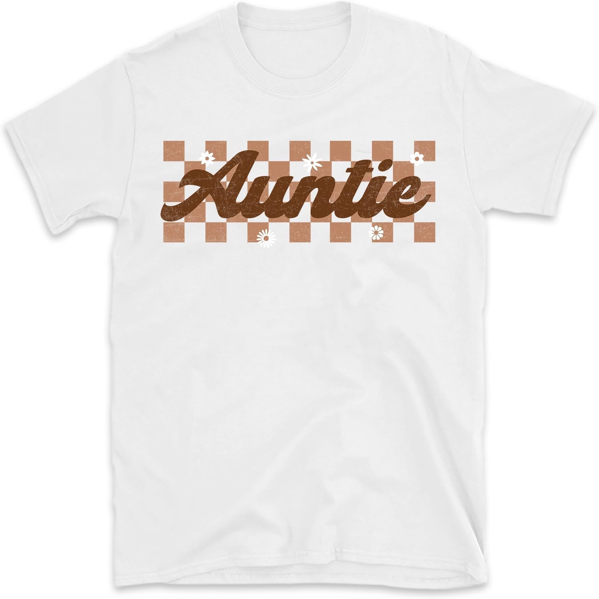 Checkered Auntie and Mini Shirts, Retro Aunt and Niece Matching Shirts, New Aunt Gifts, Aunt to Be Shirt, Retro Auntie Tee, Small