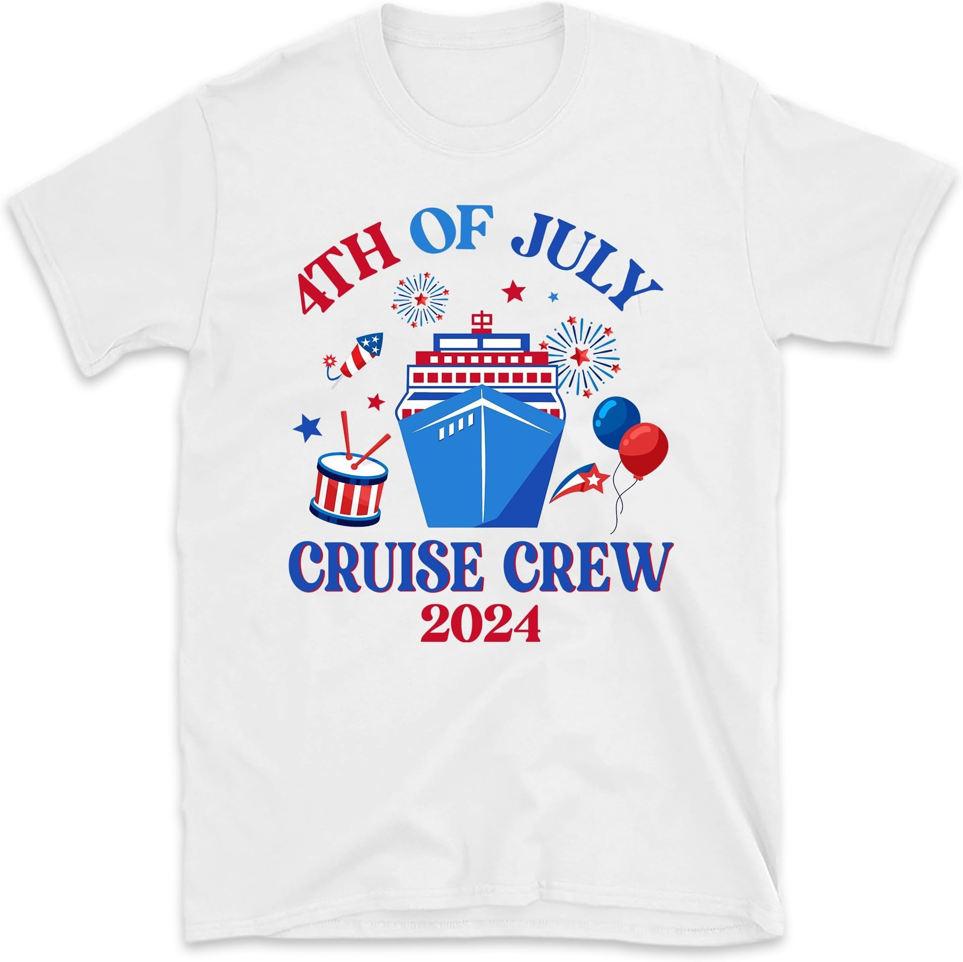 4th of July Cruise Crew Shirt, Red White & Cruise, 4th of July Crew, Family Matching Shirt, Patriotic Cruise Shirt, Independence Day