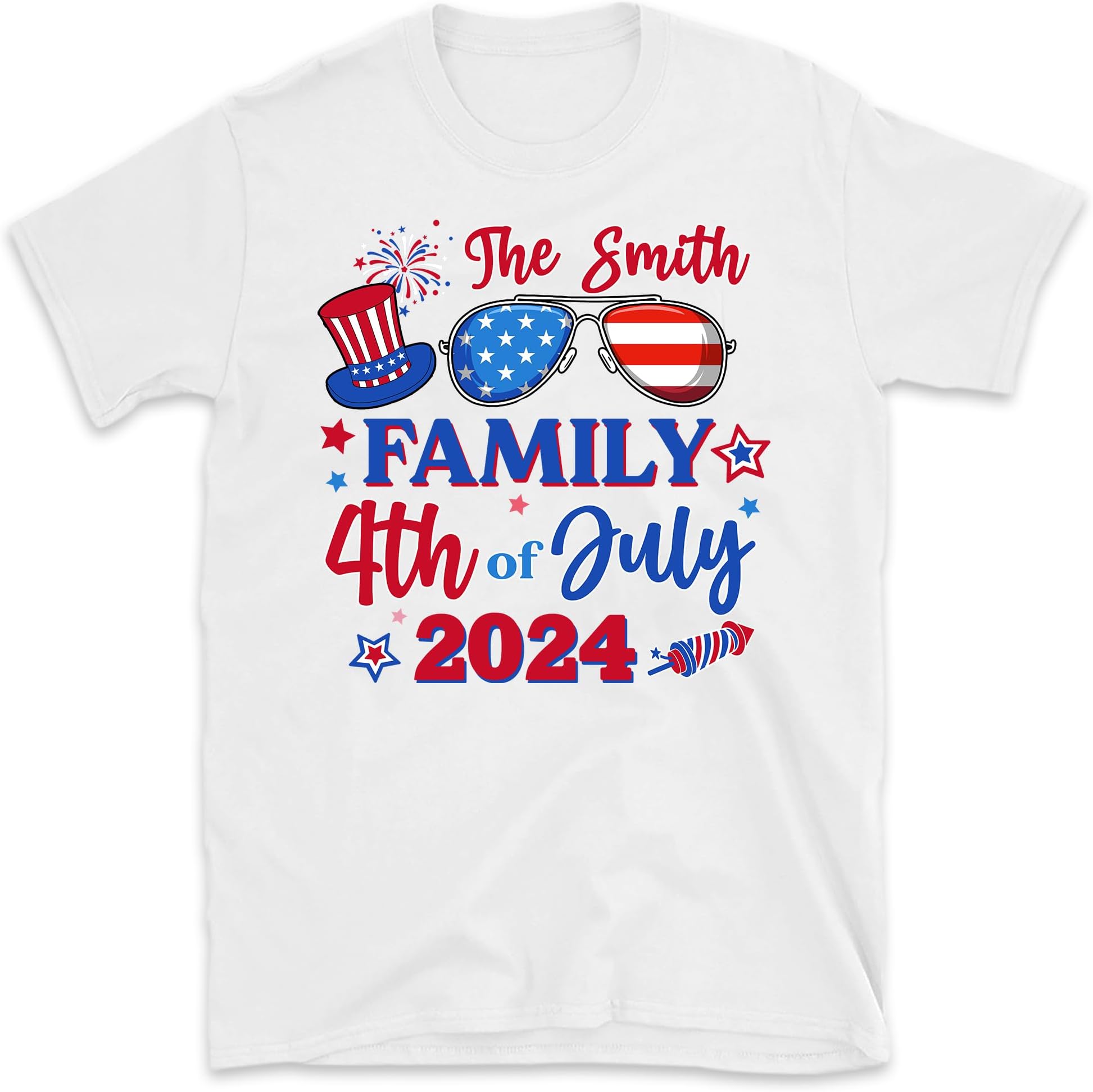 4th of July Family 2024, Custom Family Shirt, Family 4th of July, Family Independence Day Shirt, Family Patriotic Tee, Small