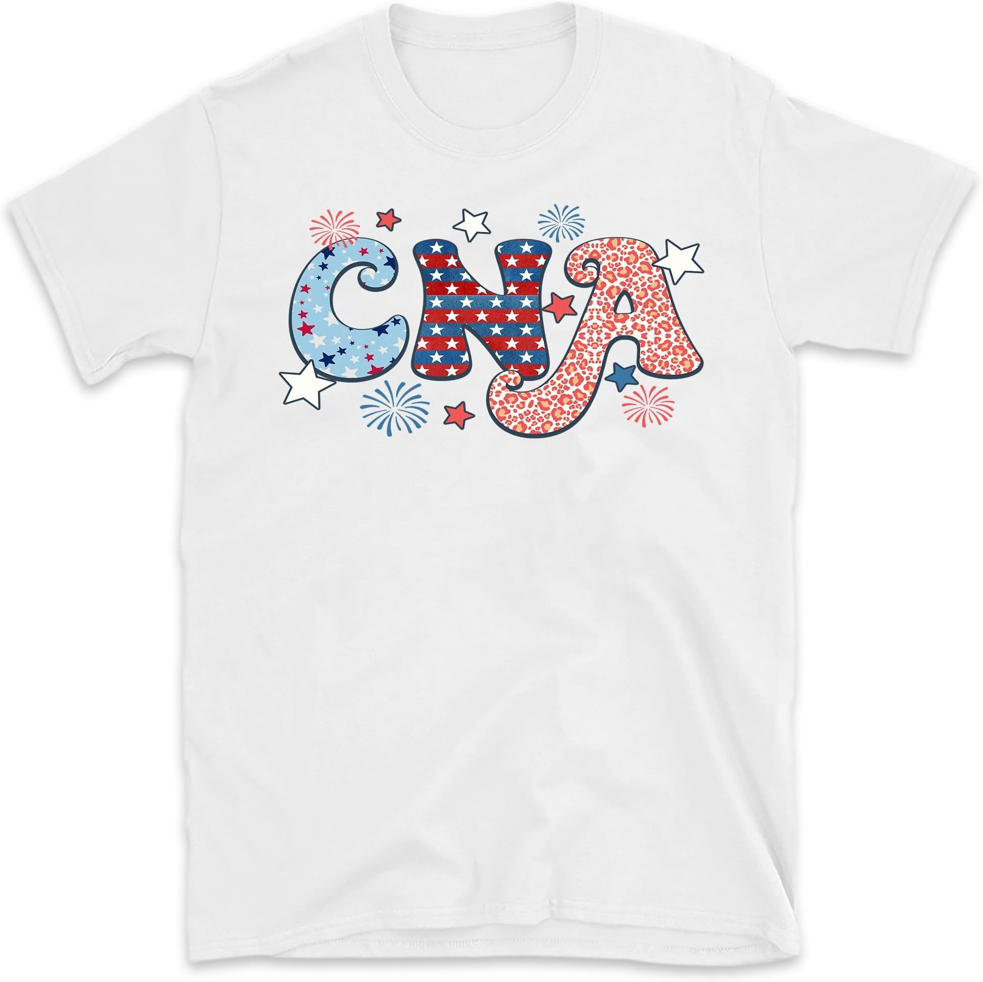 4th of July CNA Shirt, Personalized Nurse Shirt, Patriotic Nurse Tee, 4th of July Outfit, American Nurse Shirt, Small