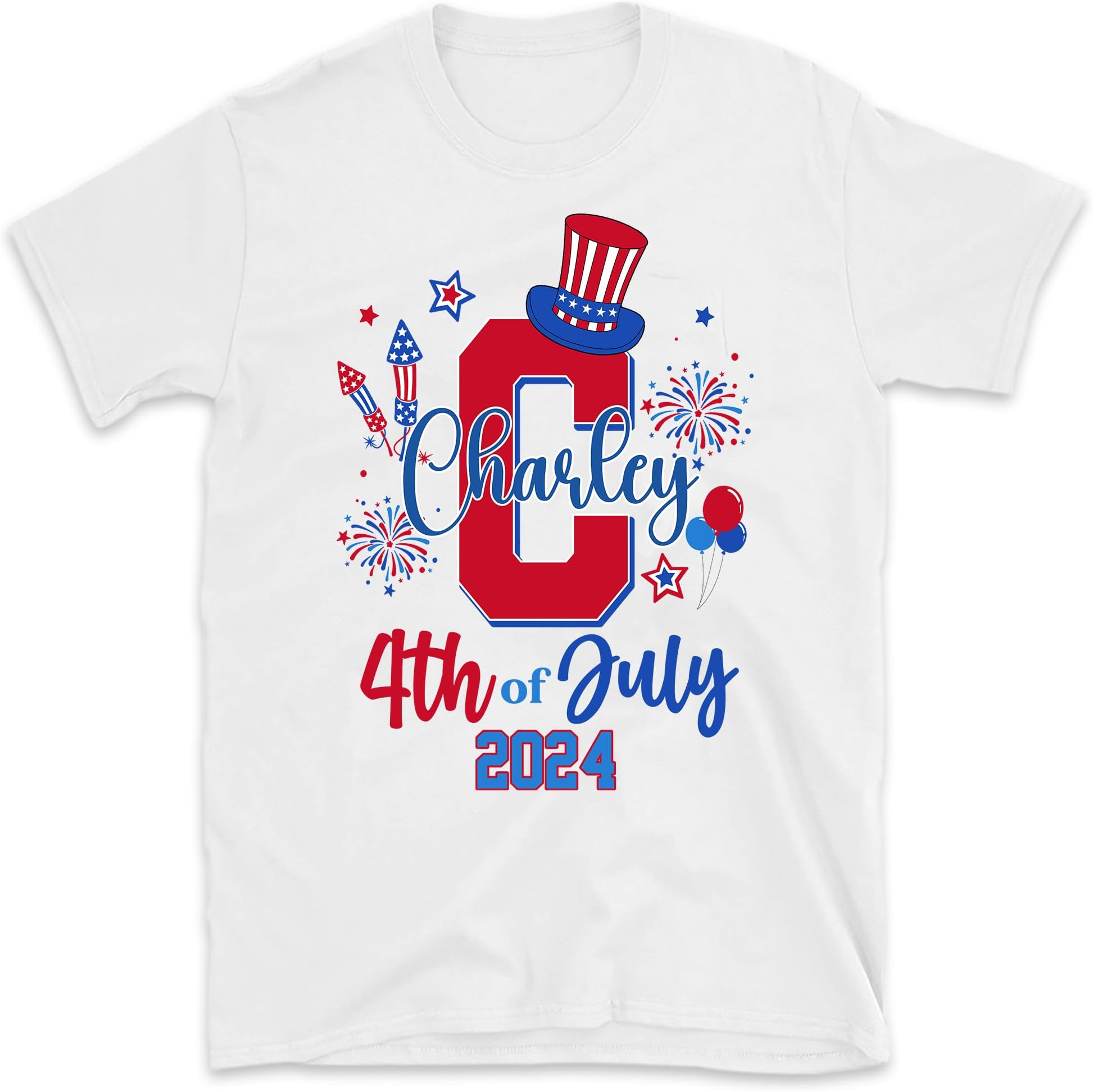 Personalized Monogrammed Family 4th of July Shirt, Funny Fourth of July Shirt, Patriotic Family Shirt, Custom Patriotic with Name Shirt