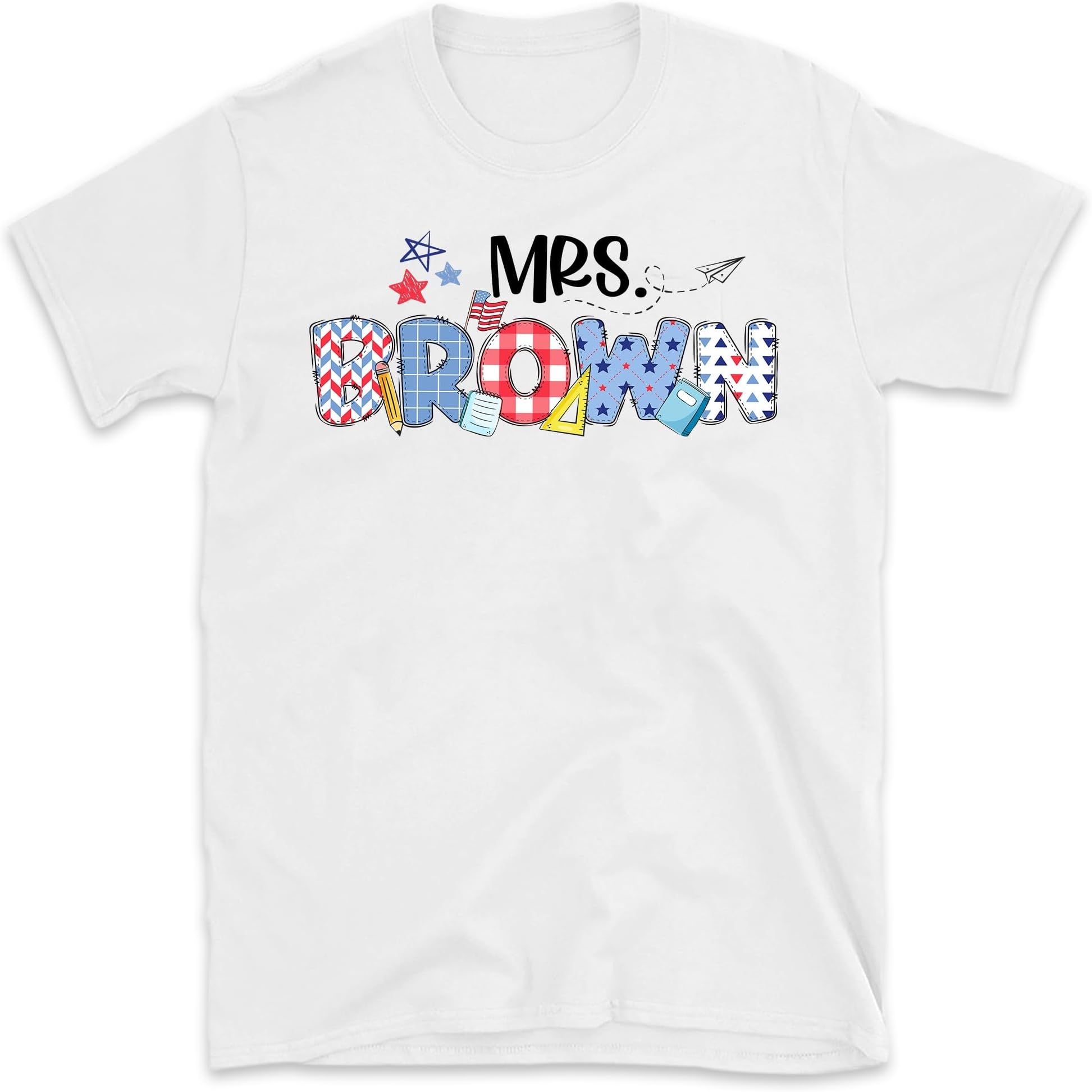 Personalized Teacher 4th of July Shirt, Custom Teacher Shirt, Teacher Gift, Teacher 4th of July Matching Shirts