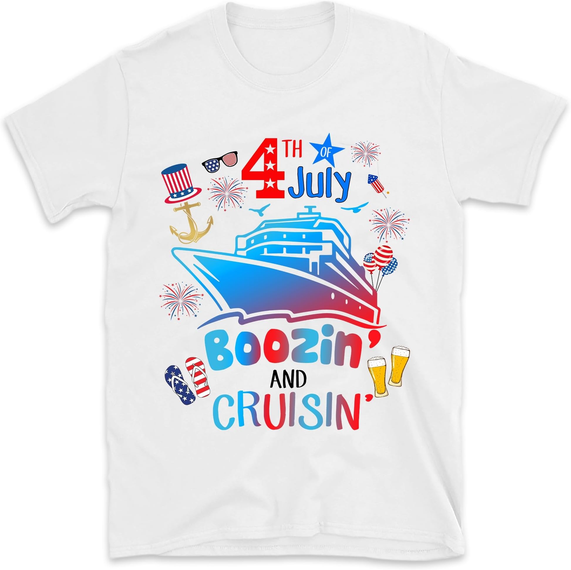 4th of July Boozin' and Cruisin' Matching Group, Small