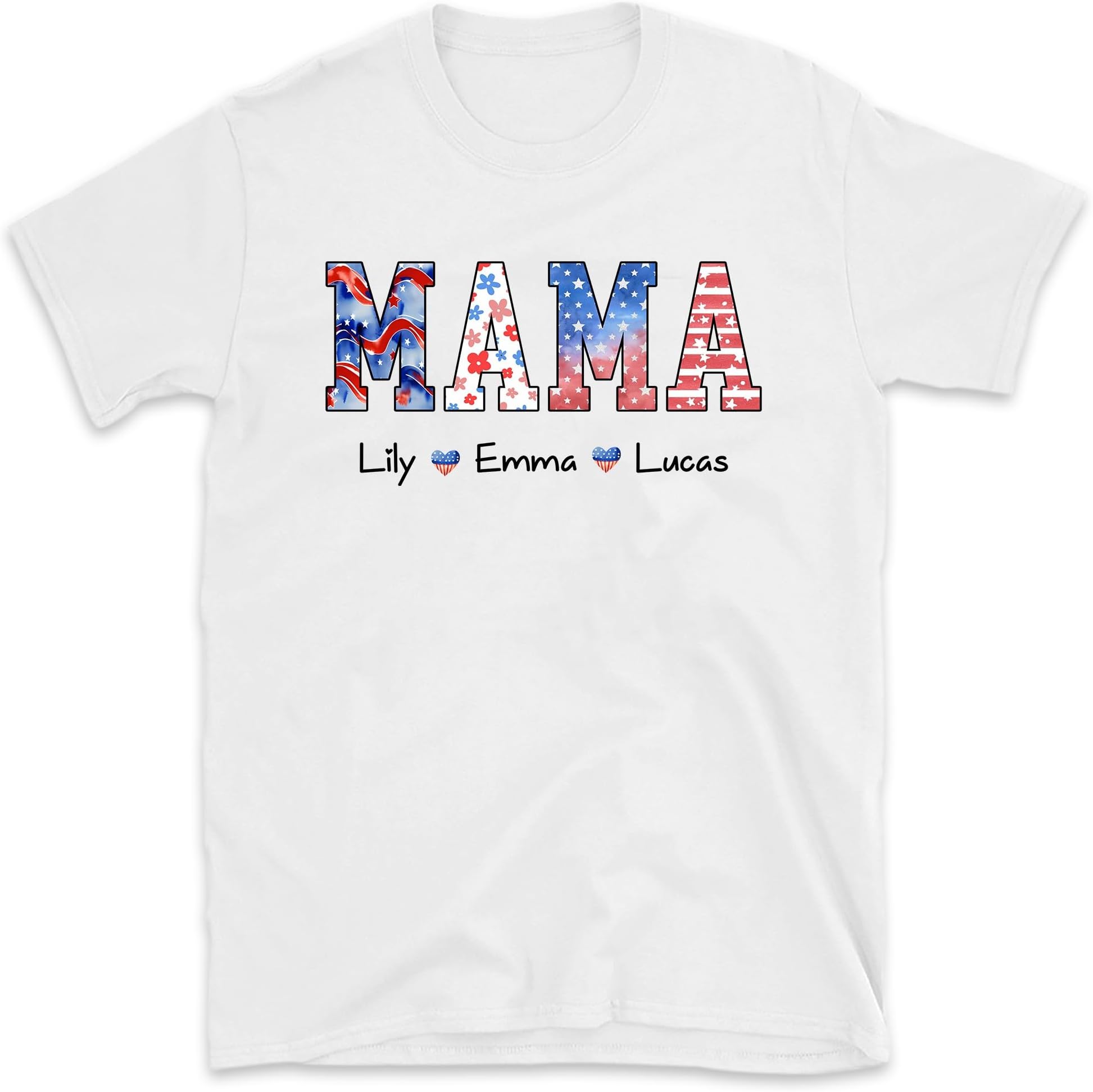 American Mama Custom Shirt, 4th of July Mama Shirt, Retro Mama Tee, 4th of July Outfit, Retro Mama Shirt, Gift for Mom, Small