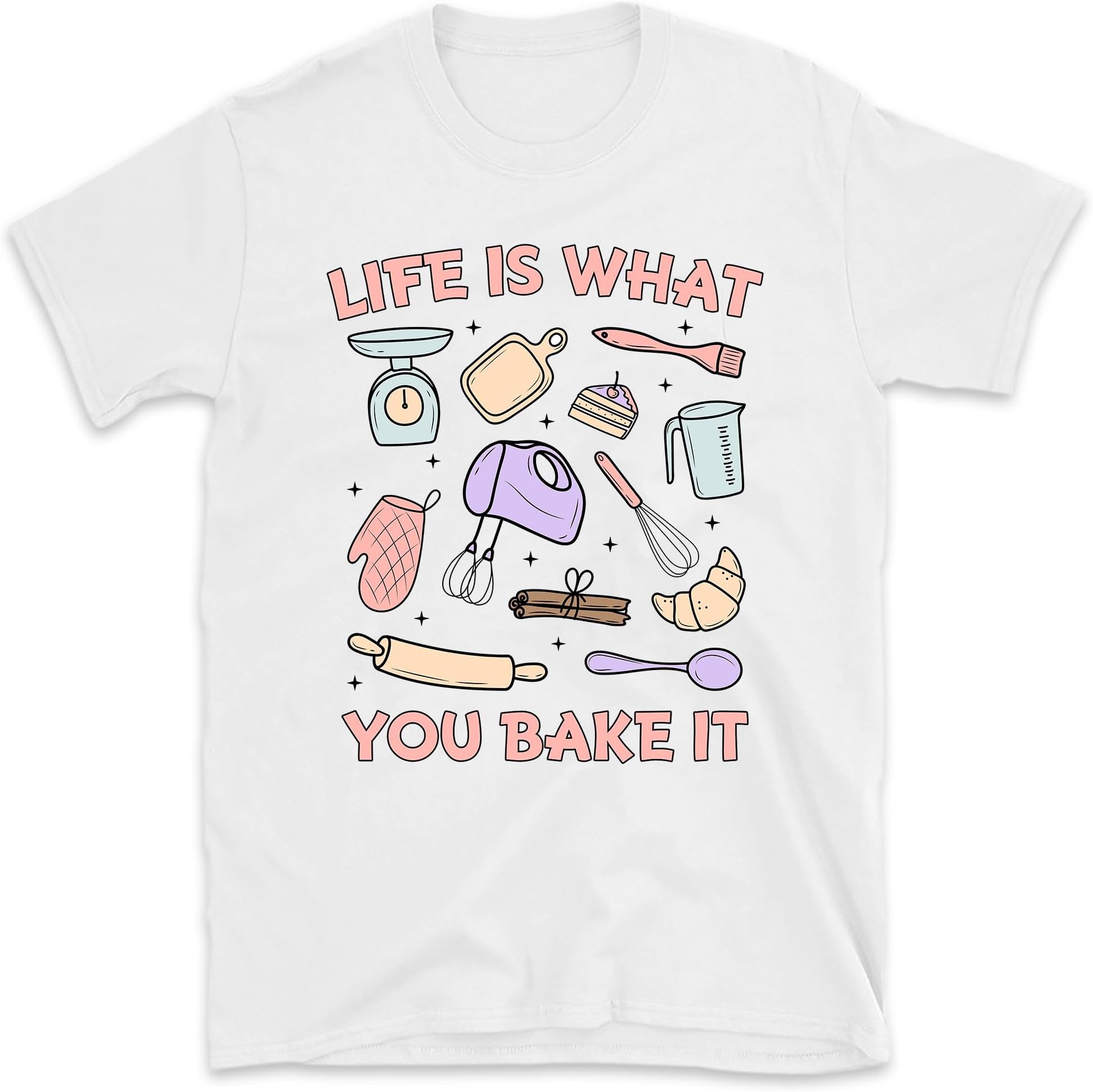 Life is What You Bake It Shirt, Retro Baking Shirt, Cute Baking Shirt, Baking Lover Gift, Baker Tee, Small