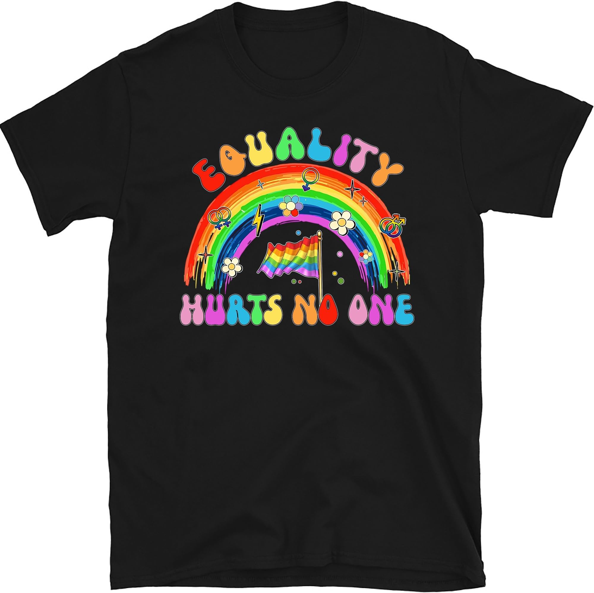 Equality Hurts No One Rainbow LGBTQ Pride Awareness Month